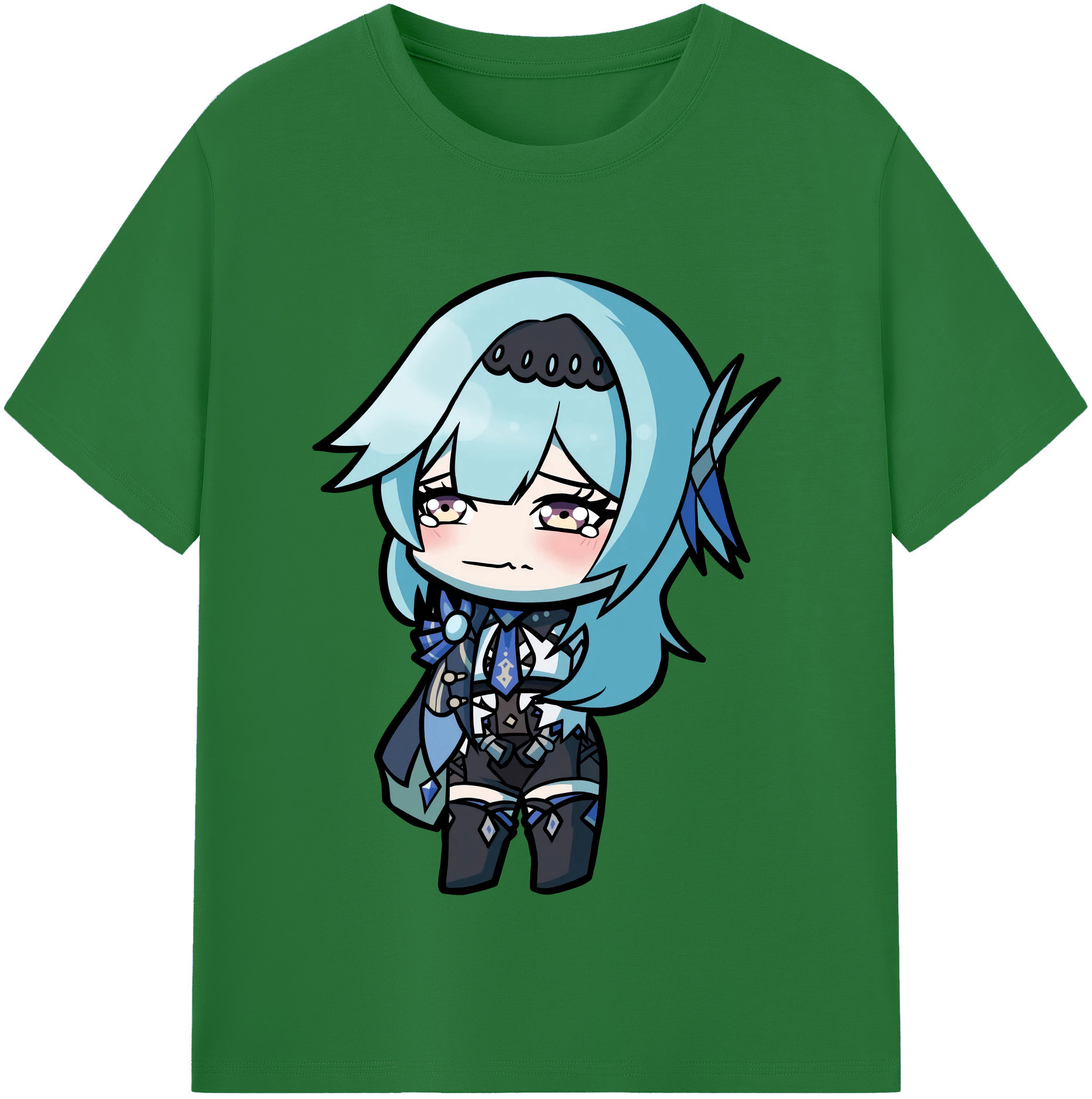 げんし神 优菈 ゆうら genshin Yūra 綿100％半袖Tシャツ（フロントプリント）