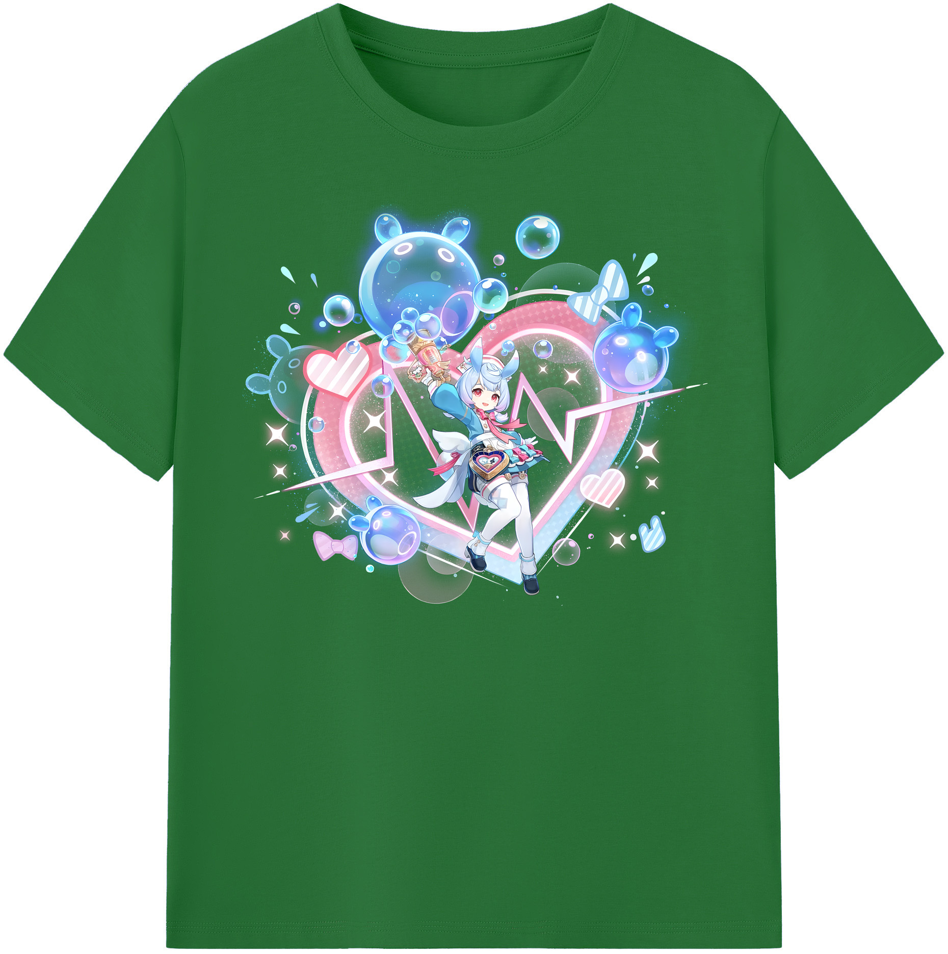 げんし神 シゲウィン genshin Shigewin 綿100％半袖Tシャツ（フロントプリント）
