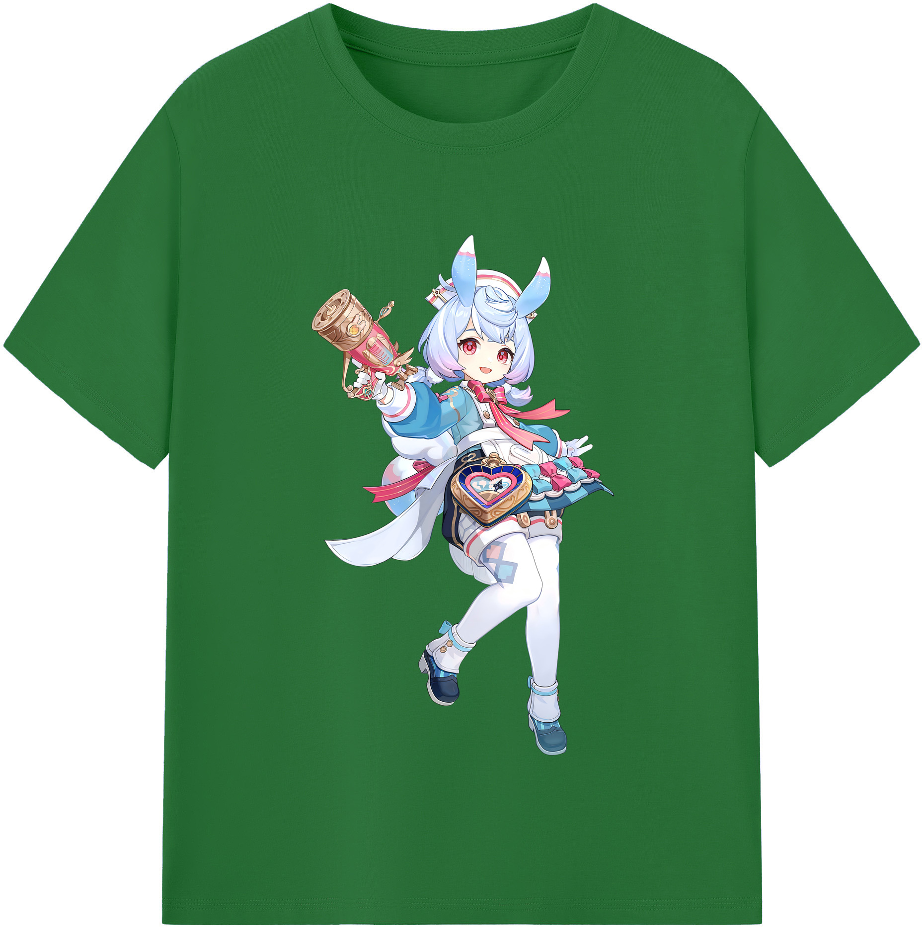 げんし神 シゲウィン genshin Shigewin 綿100％半袖Tシャツ（フロントプリント）