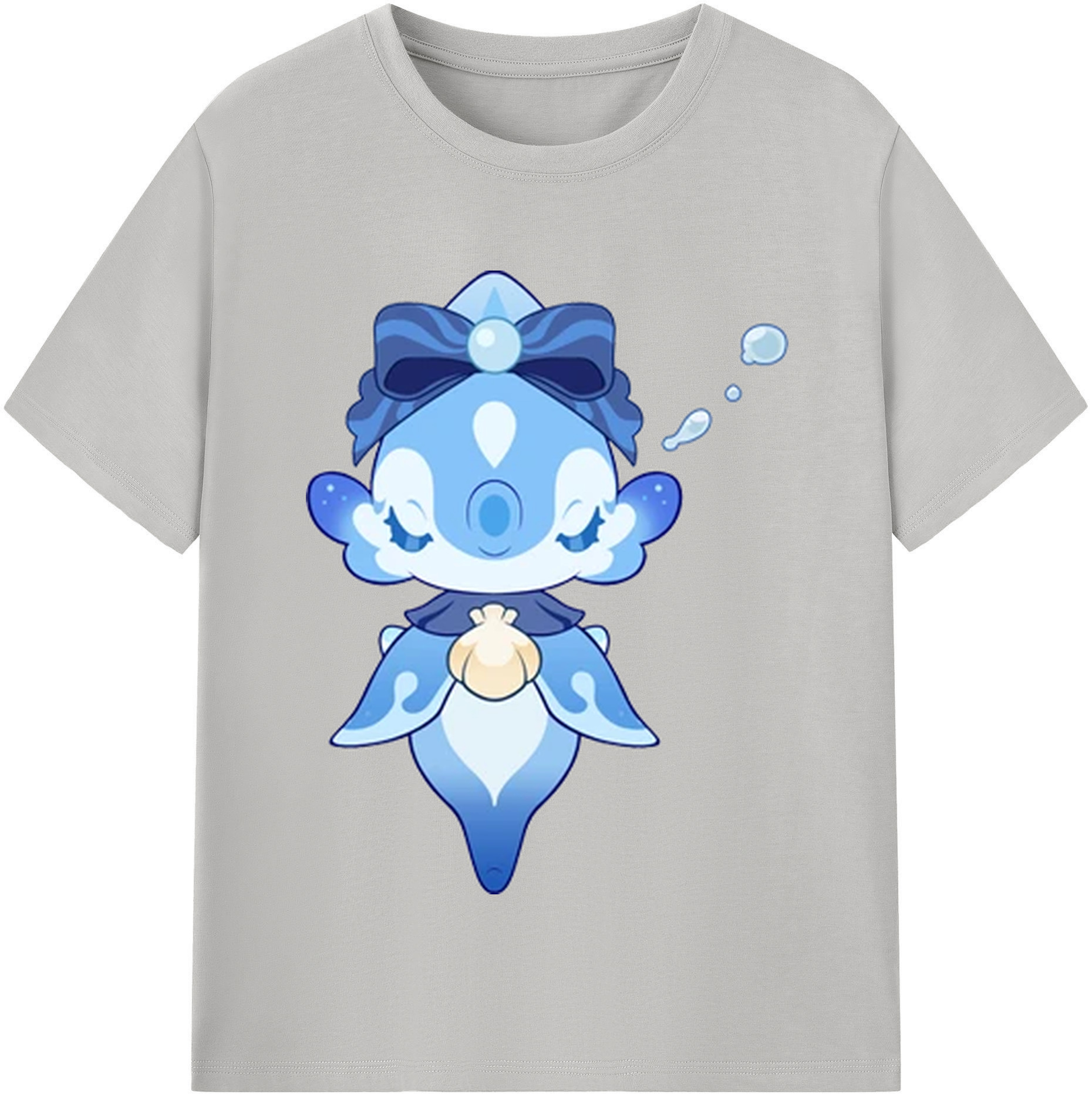 げんし神 フリーナ genshin Furina 綿100％半袖Tシャツ（フロントプリント）