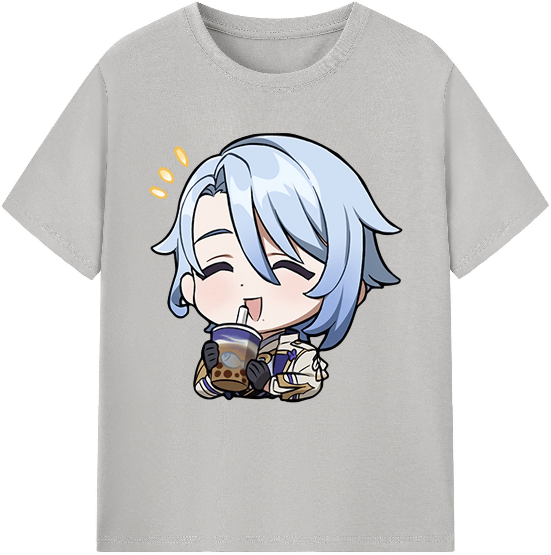 げんし神 神里綾人 かみさとあやと genshin Kamisato Ayato 綿100％半袖Tシャツ（フロントプリント）