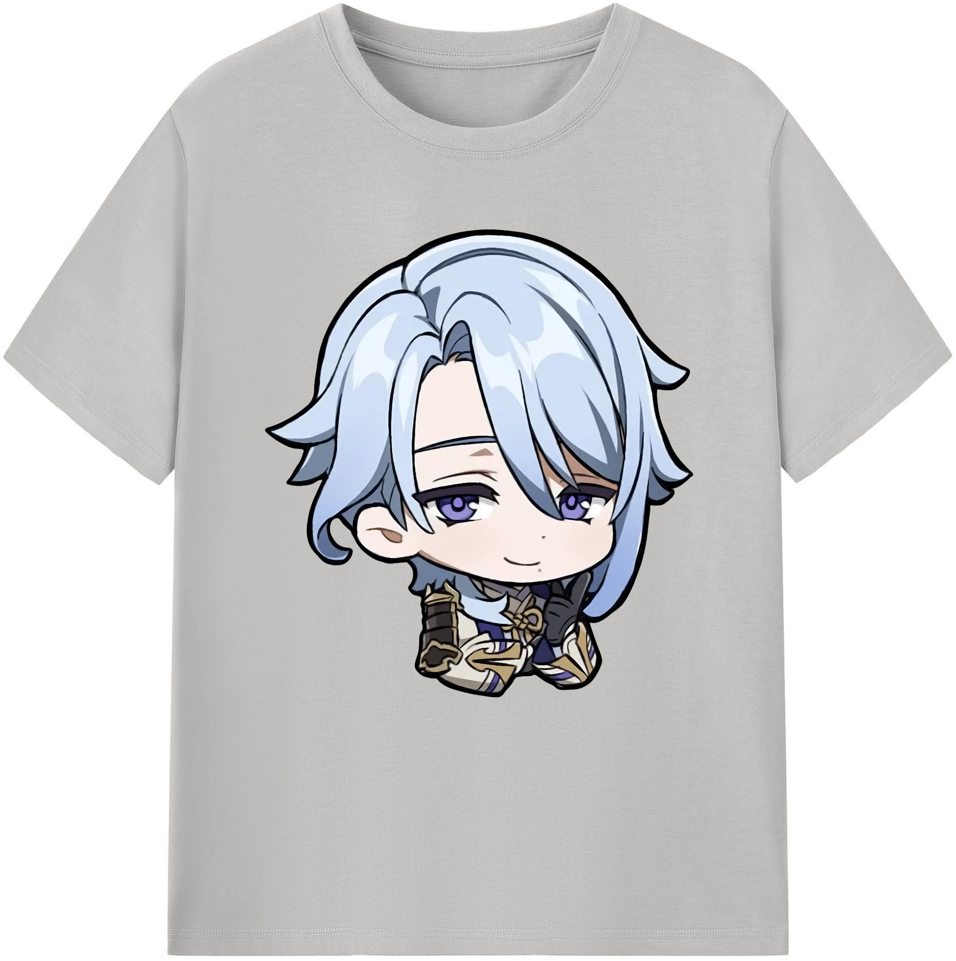 げんし神 神里綾人 かみさとあやと genshin Kamisato Ayato 綿100％半袖Tシャツ（フロントプリント）