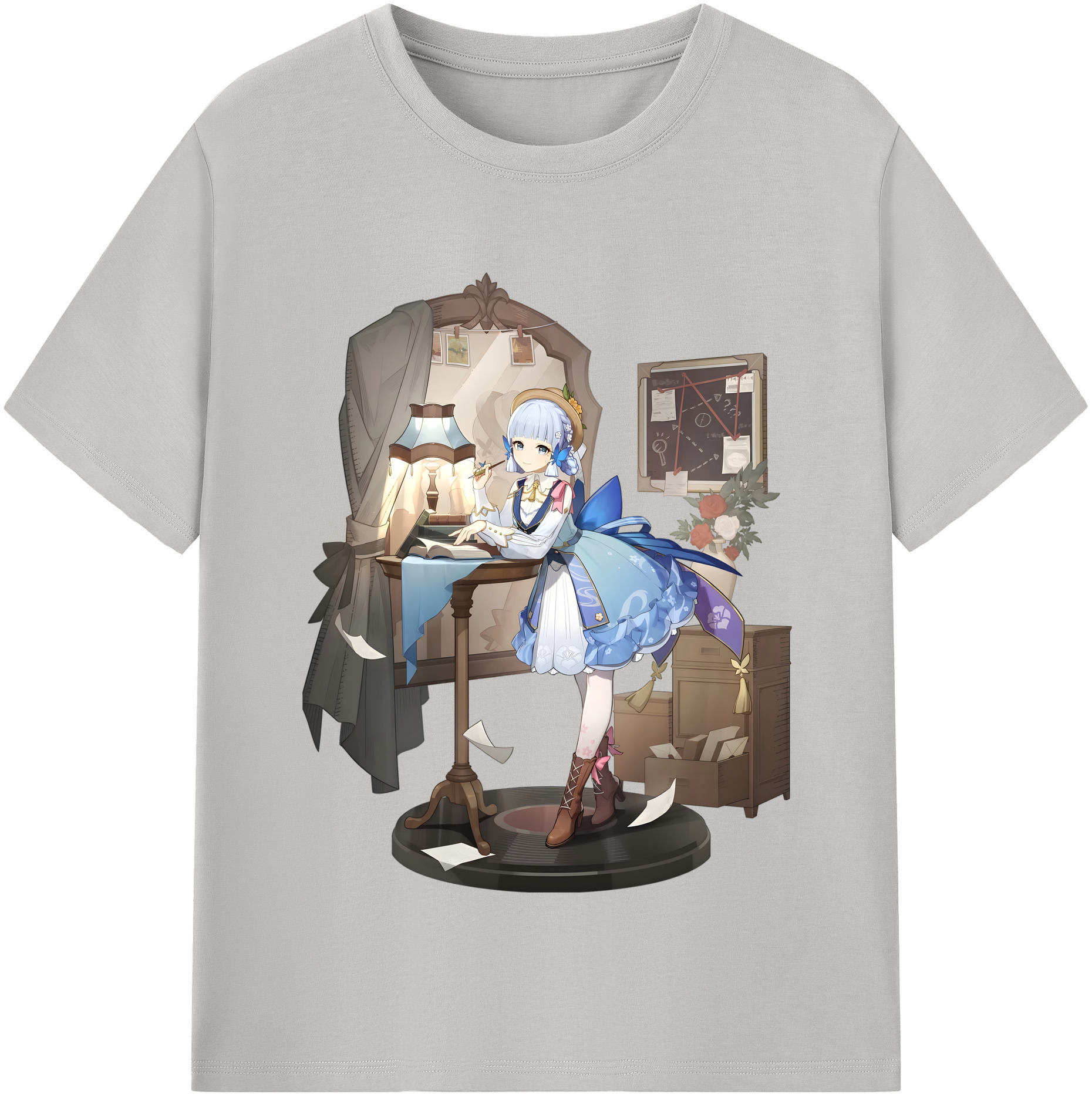 げんし神 神里綾華 神宮寺レン genshin Kamimiya Ren 綿100％半袖Tシャツ（フロントプリント）