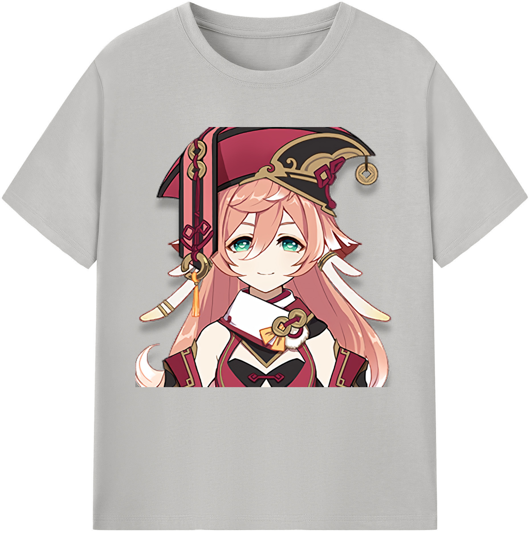 げんし神 ヤンフェイ genshin Yanfei 綿100％半袖Tシャツ（フロントプリント）