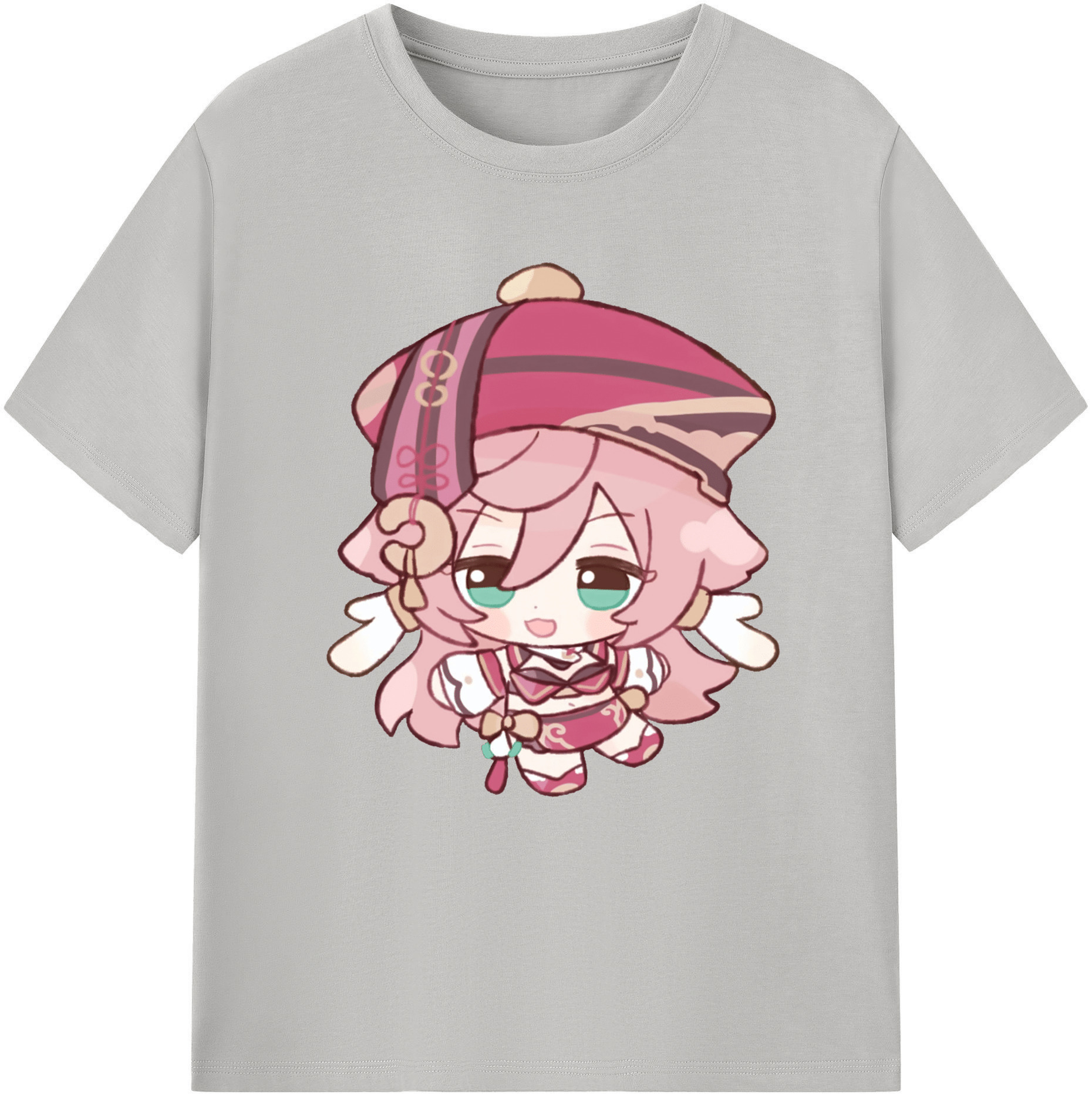 げんし神 ヤンフェイ genshin Yanfei 綿100％半袖Tシャツ（フロントプリント）