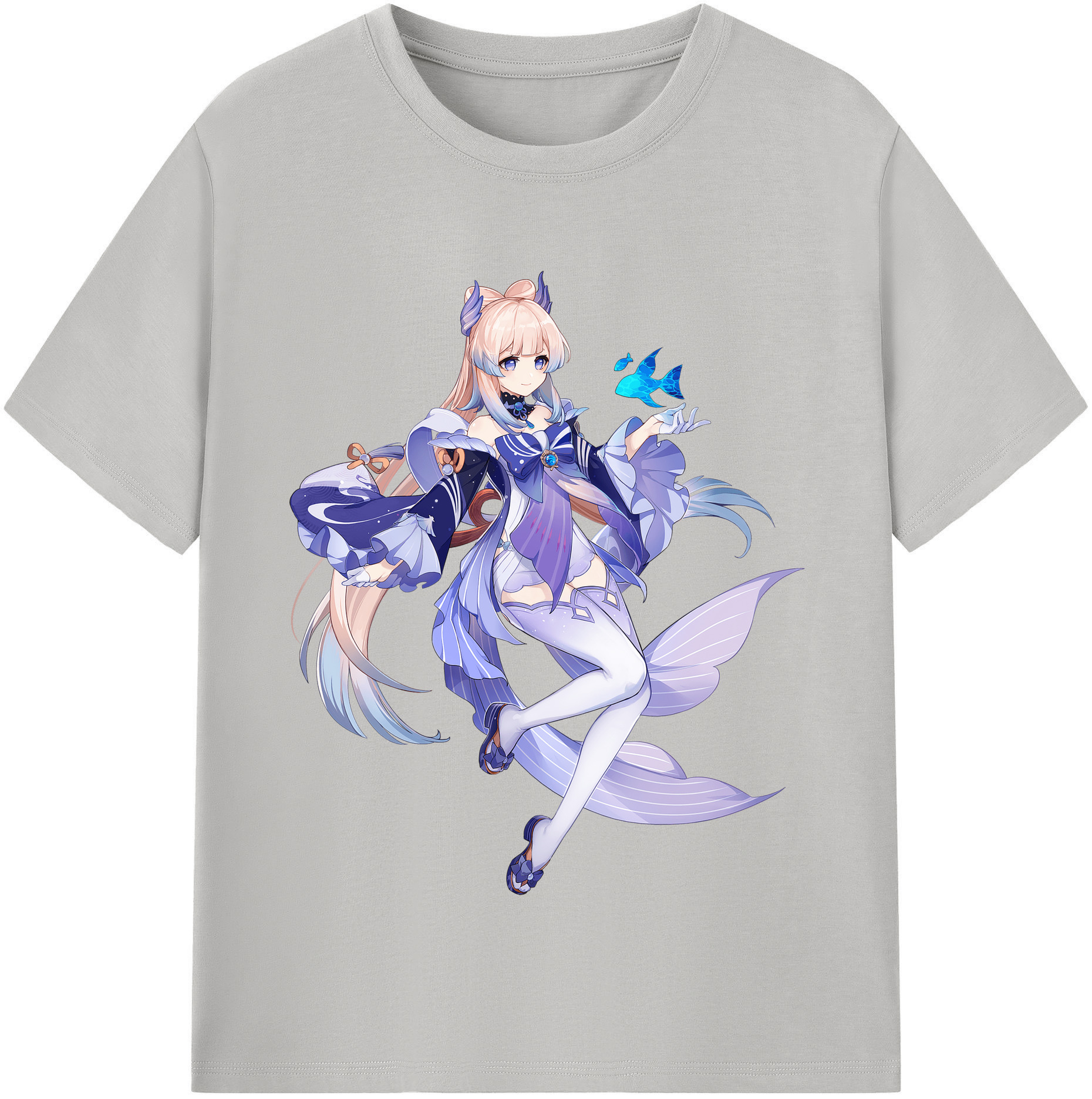 げんし神 珊瑚宮心海 サンゴノミヤ・ココミ genshin Sangonomiya Kokomi 綿100％半袖Tシャツ（フロントプリント）
