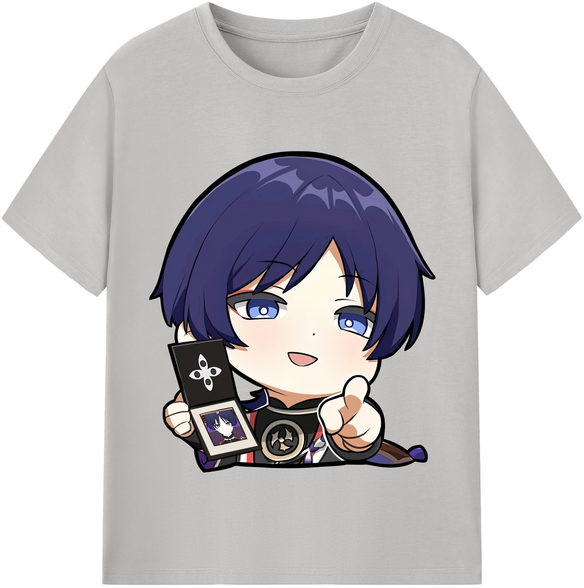 げんし神 さんペい genshin Sanpei 綿100％半袖Tシャツ（フロントプリント）