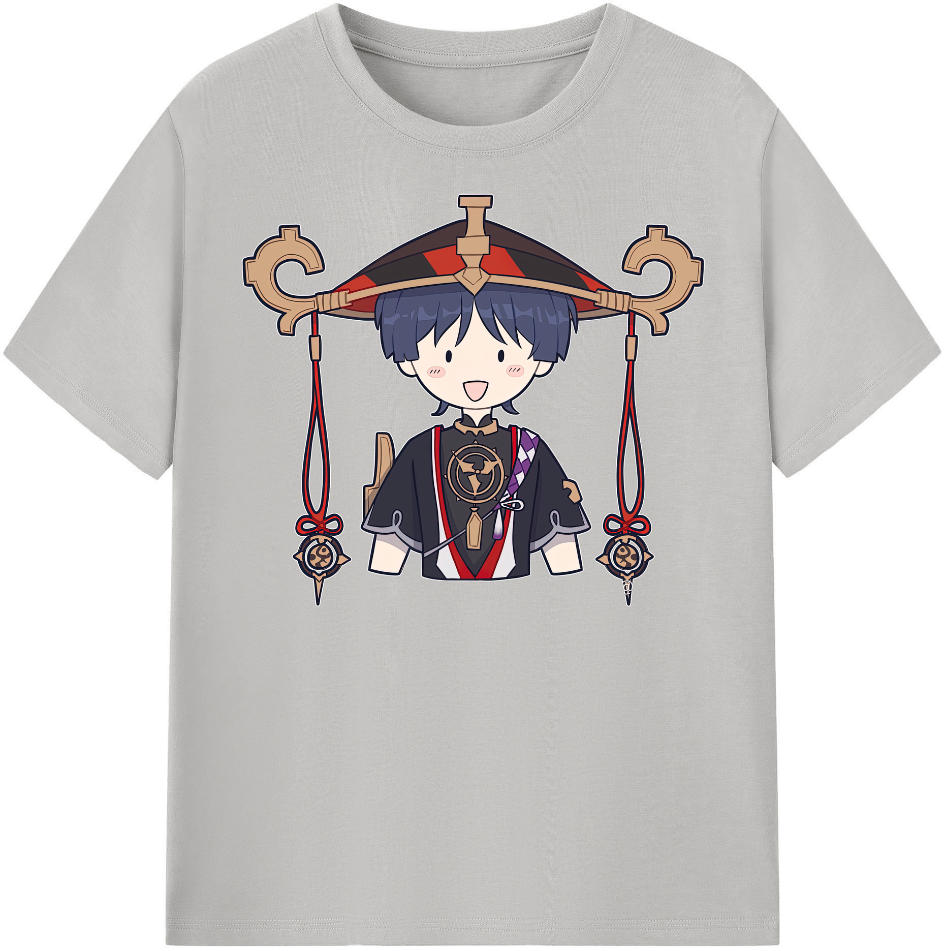 げんし神 さんペい genshin Sanpei 綿100％半袖Tシャツ（フロントプリント）