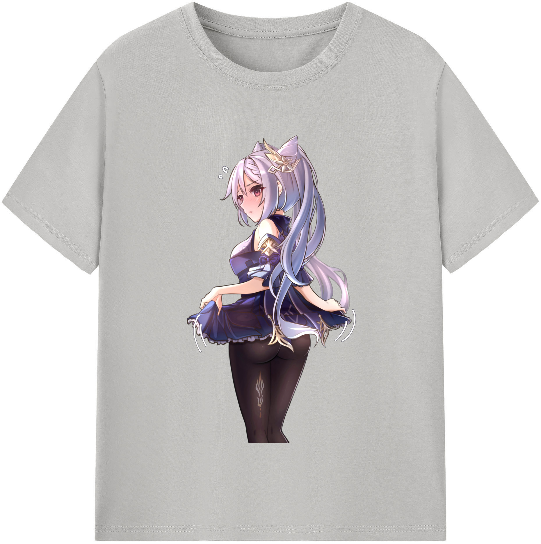 げんし神 刻晴 こくせい genshin Kokusei 綿100％半袖Tシャツ（フロントプリント）