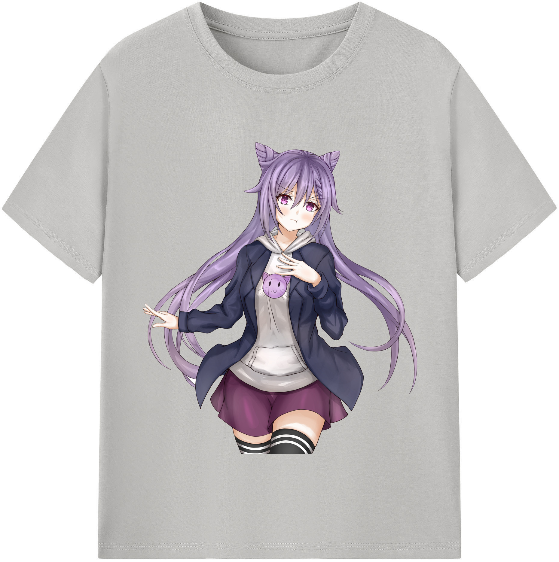 げんし神 刻晴 こくせい genshin Kokusei 綿100％半袖Tシャツ（フロントプリント）