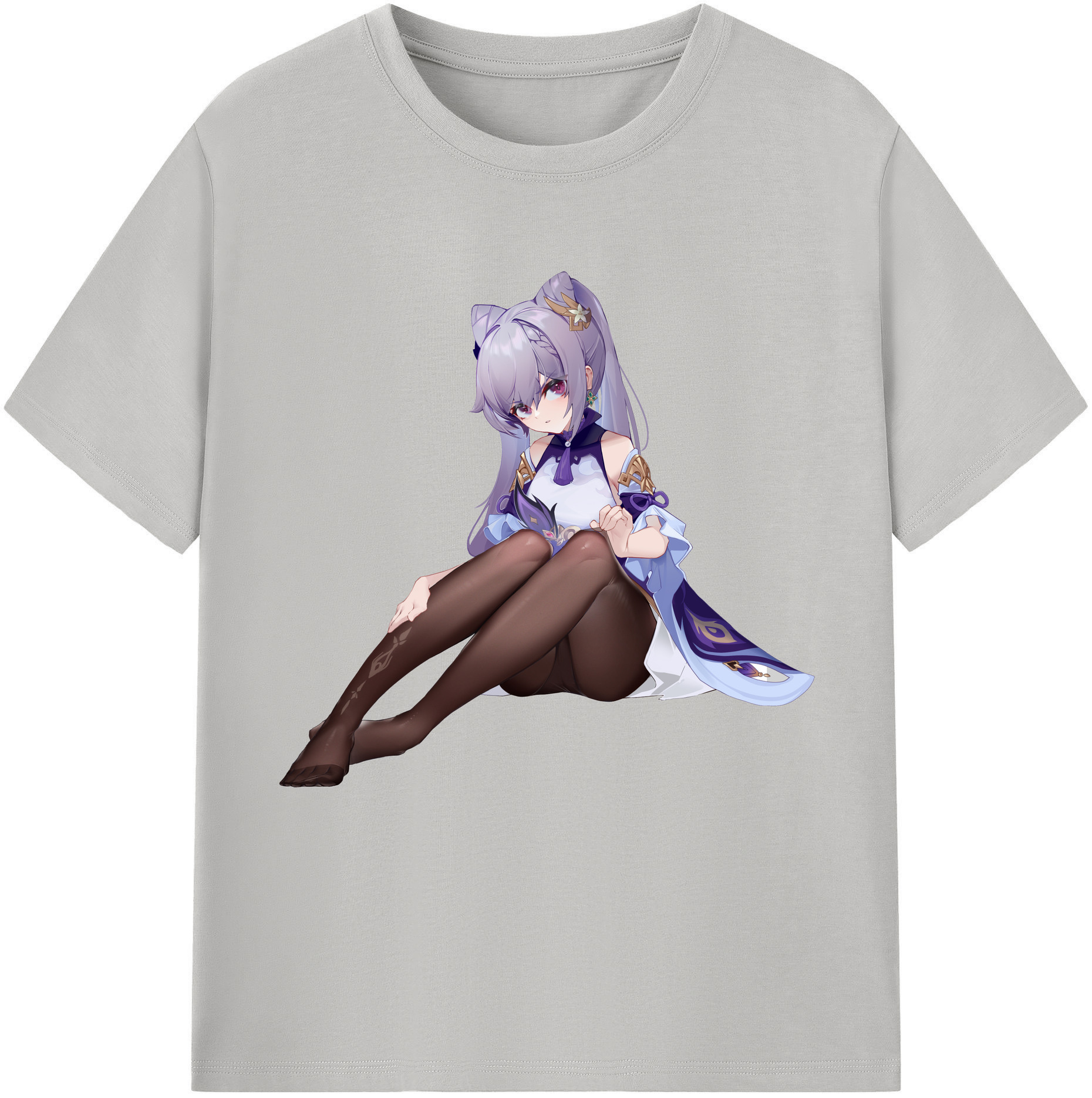 げんし神 刻晴 こくせい genshin Kokusei 綿100％半袖Tシャツ（フロントプリント）