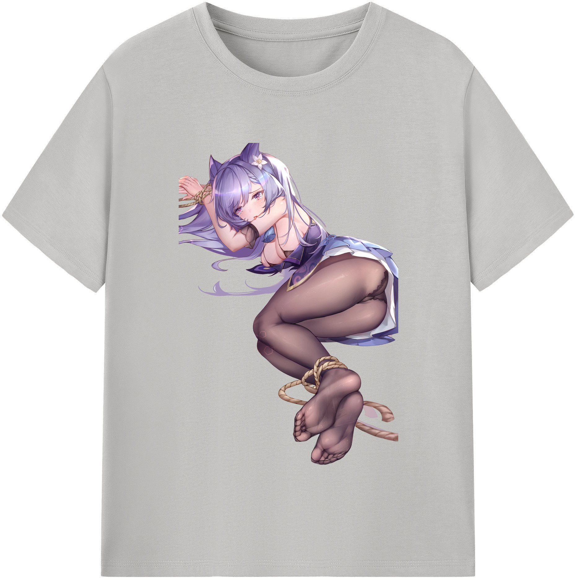 げんし神 刻晴 こくせい genshin Kokusei 綿100％半袖Tシャツ（フロントプリント）