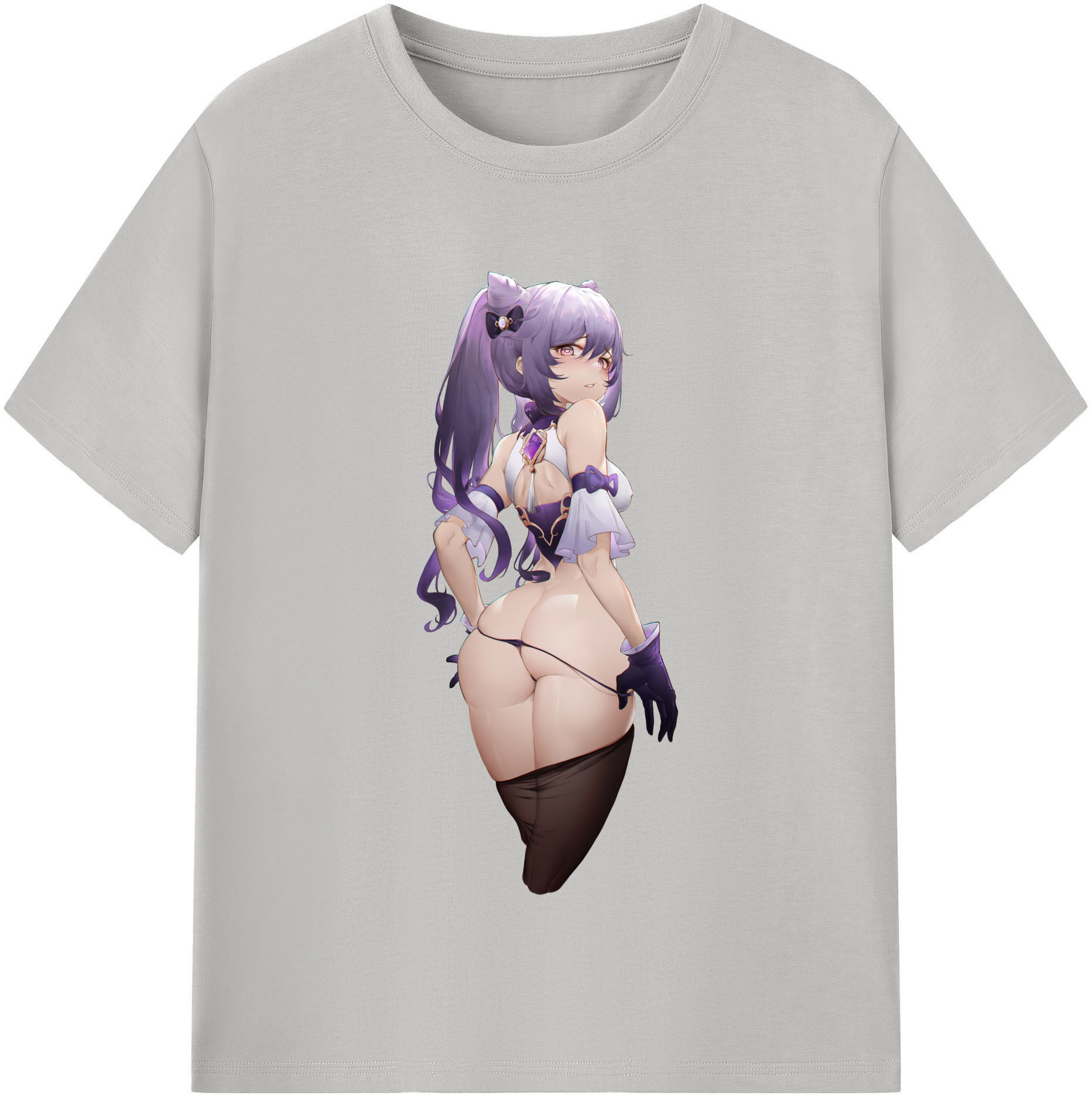 げんし神 刻晴 こくせい genshin Kokusei 綿100％半袖Tシャツ（フロントプリント）
