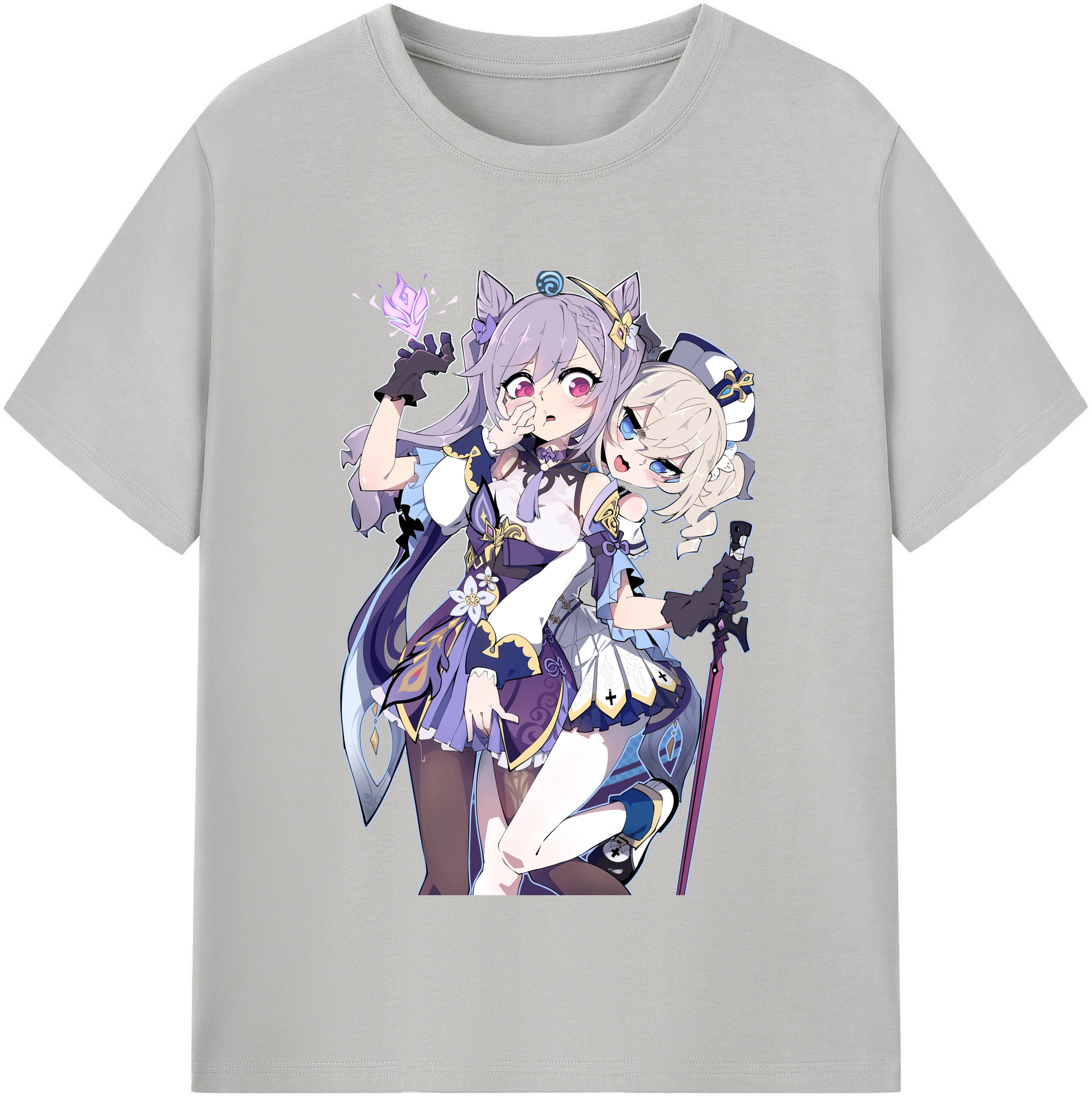 げんし神 刻晴 こくせい genshin Kokusei 綿100％半袖Tシャツ（フロントプリント）