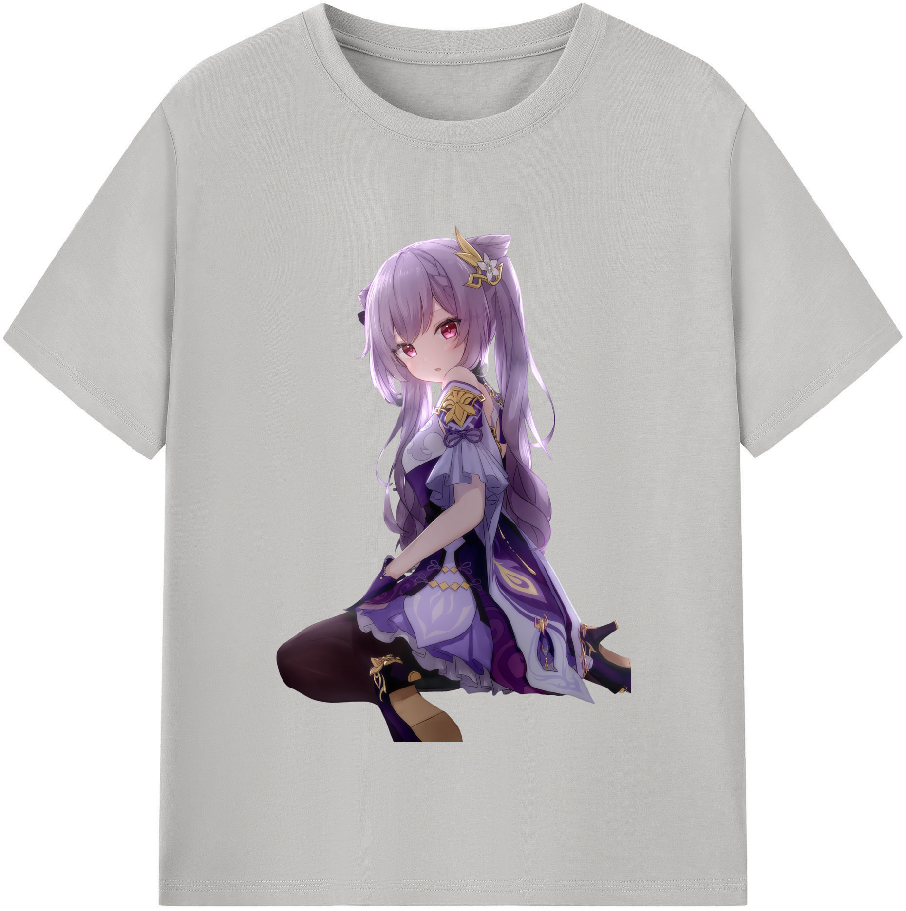 げんし神 刻晴 こくせい genshin Kokusei 綿100％半袖Tシャツ（フロントプリント）