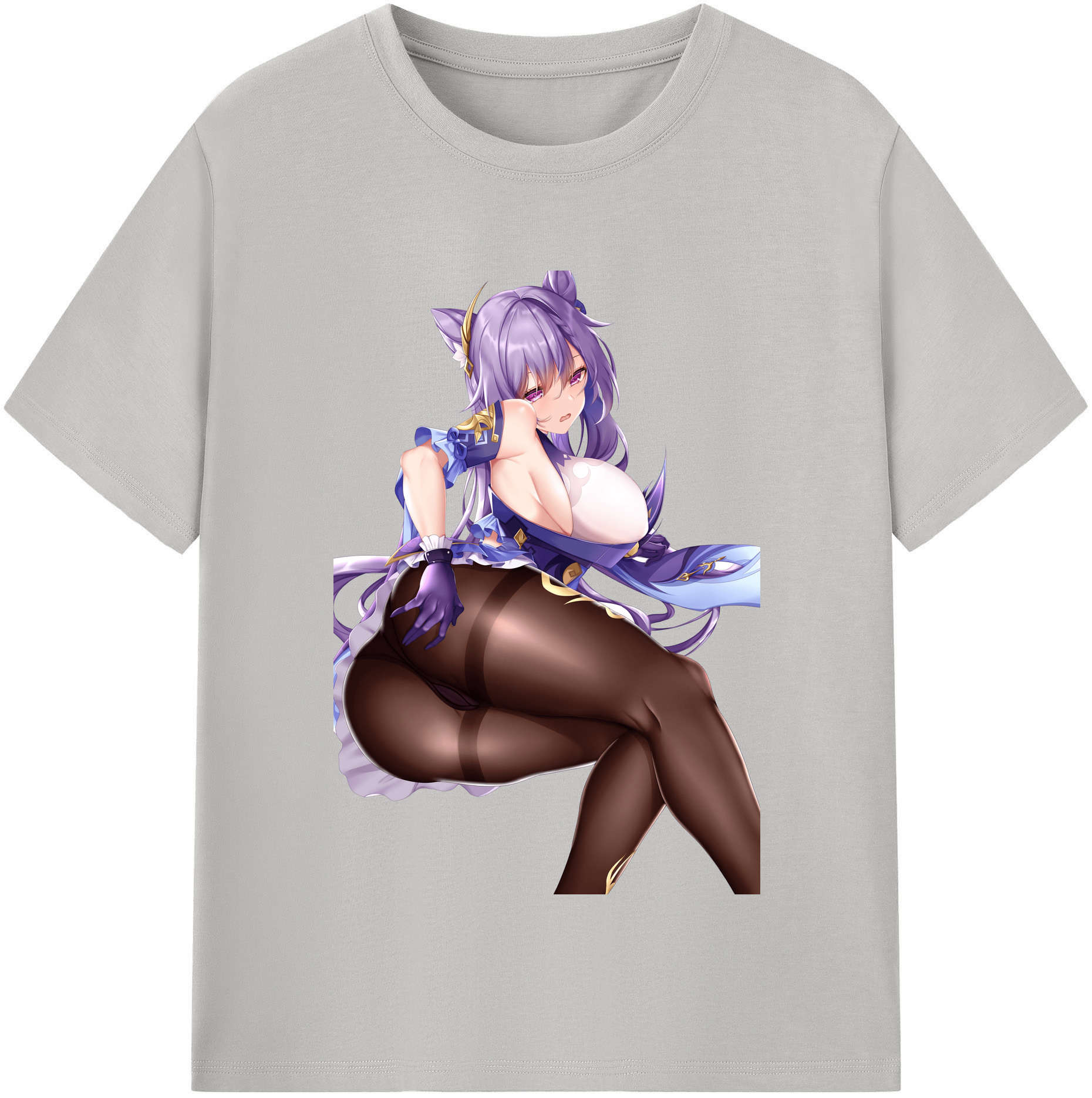げんし神 刻晴 こくせい genshin Kokusei 綿100％半袖Tシャツ（フロントプリント）