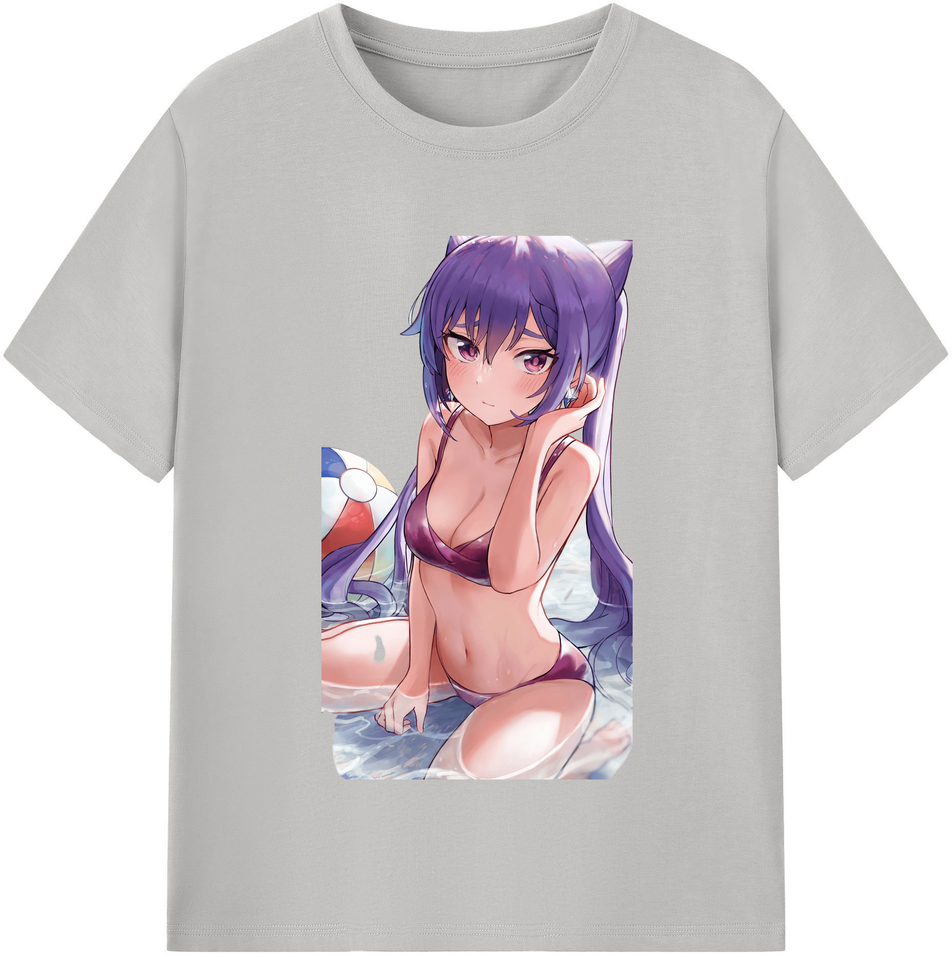 げんし神 刻晴 こくせい genshin Kokusei 綿100％半袖Tシャツ（フロントプリント）
