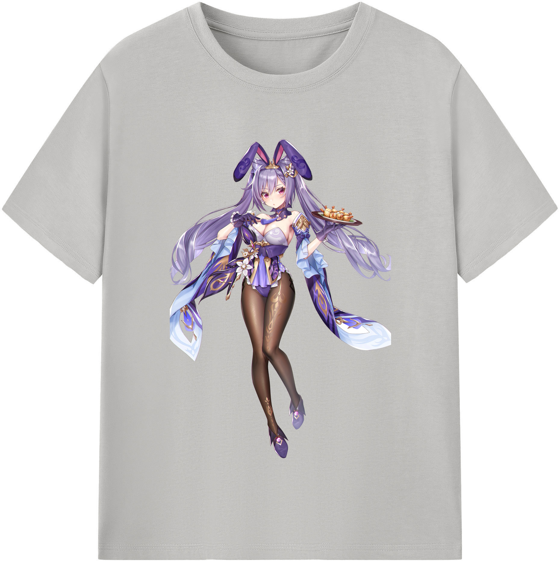 げんし神 刻晴 こくせい genshin Kokusei 綿100％半袖Tシャツ（フロントプリント）