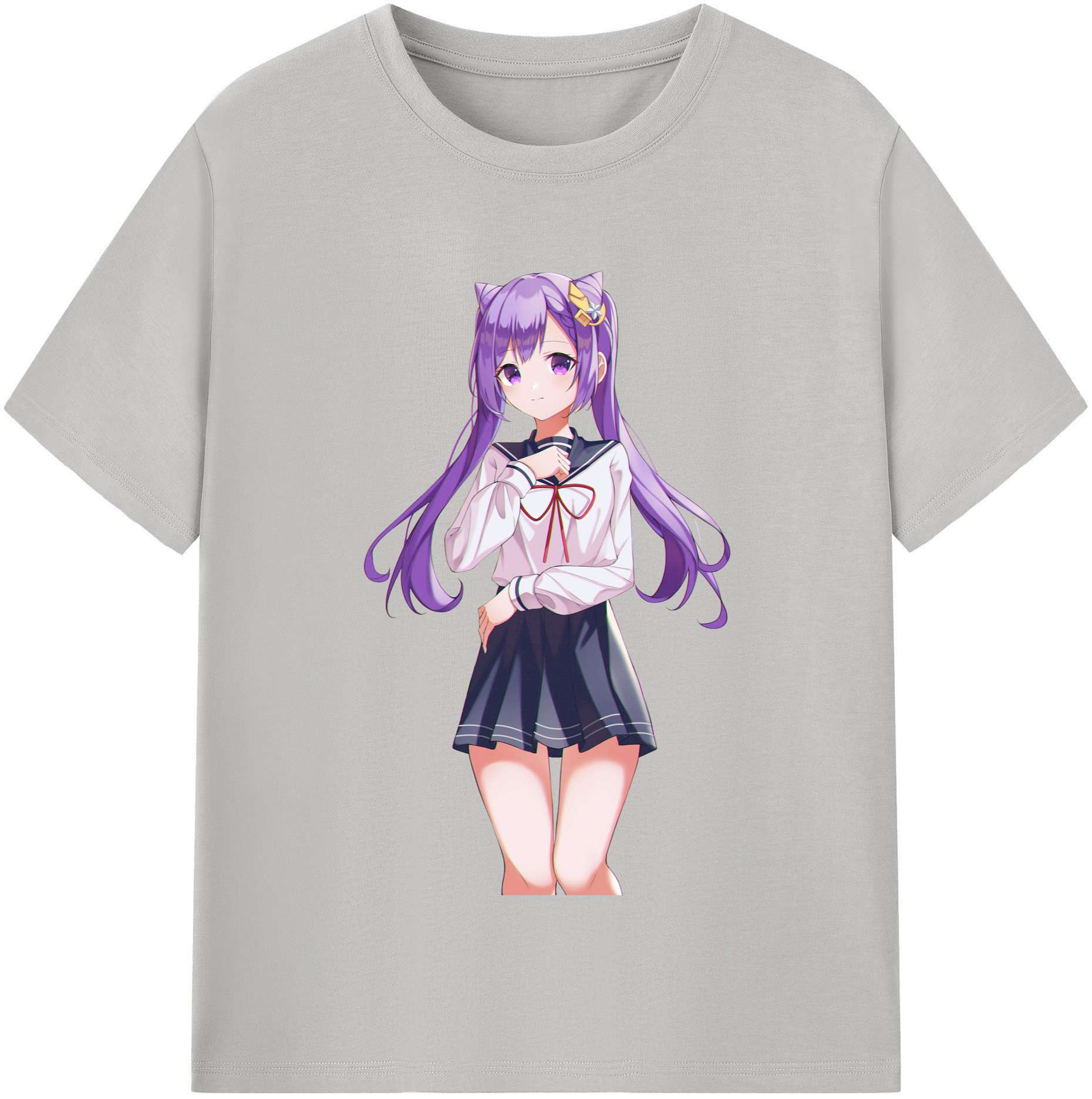 げんし神 刻晴 こくせい genshin Kokusei 綿100％半袖Tシャツ（フロントプリント）