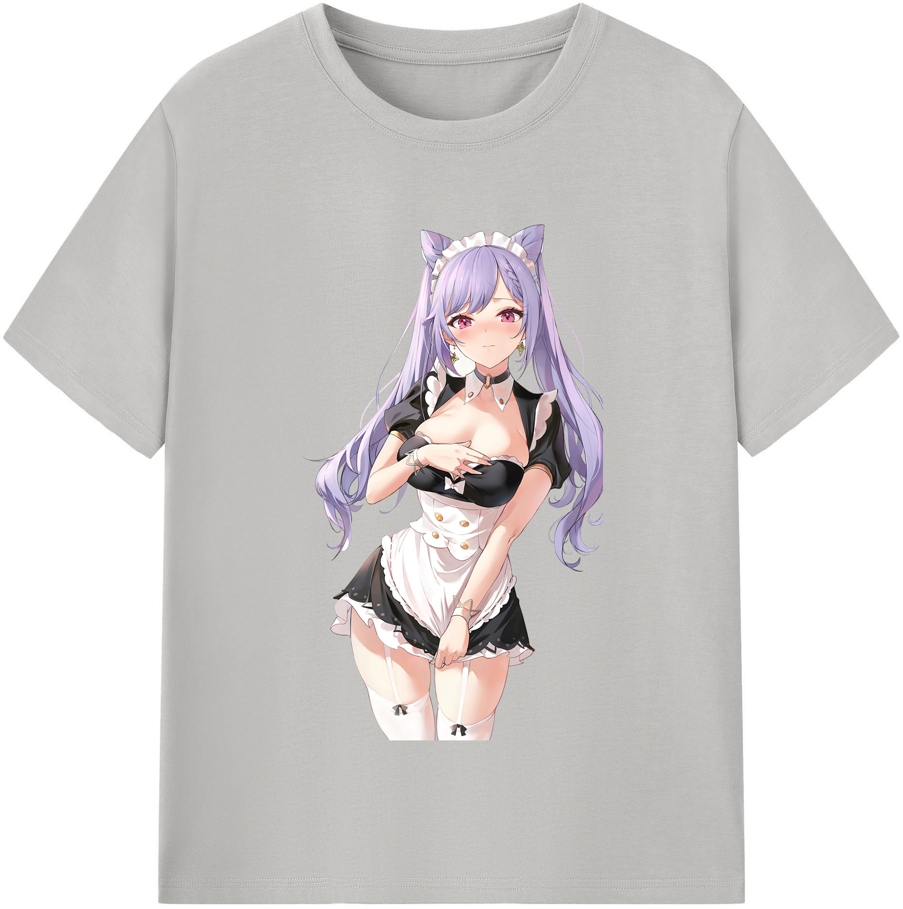 げんし神 刻晴 こくせい genshin Kokusei 綿100％半袖Tシャツ（フロントプリント）