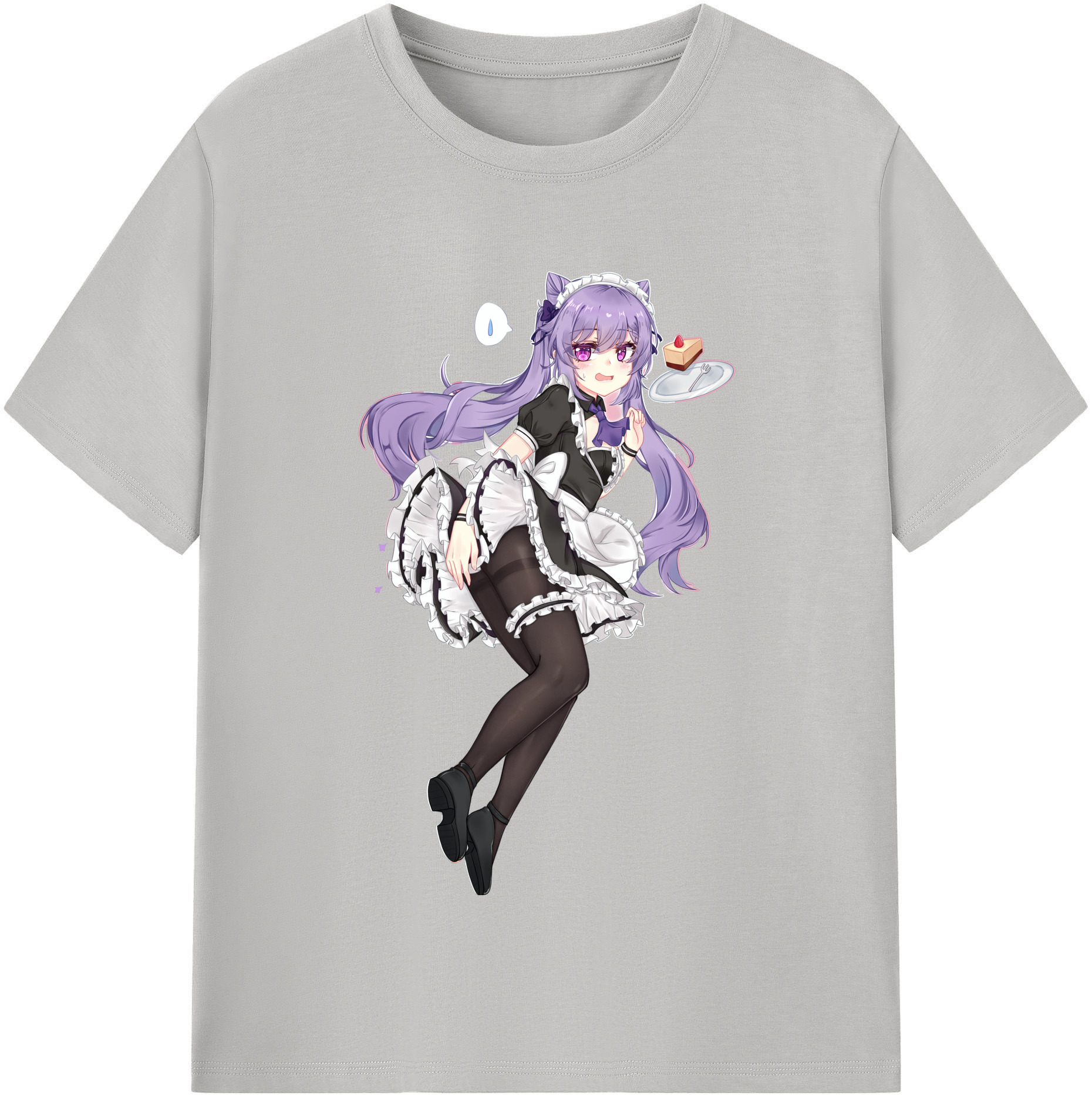 げんし神 刻晴 こくせい genshin Kokusei 綿100％半袖Tシャツ（フロントプリント）