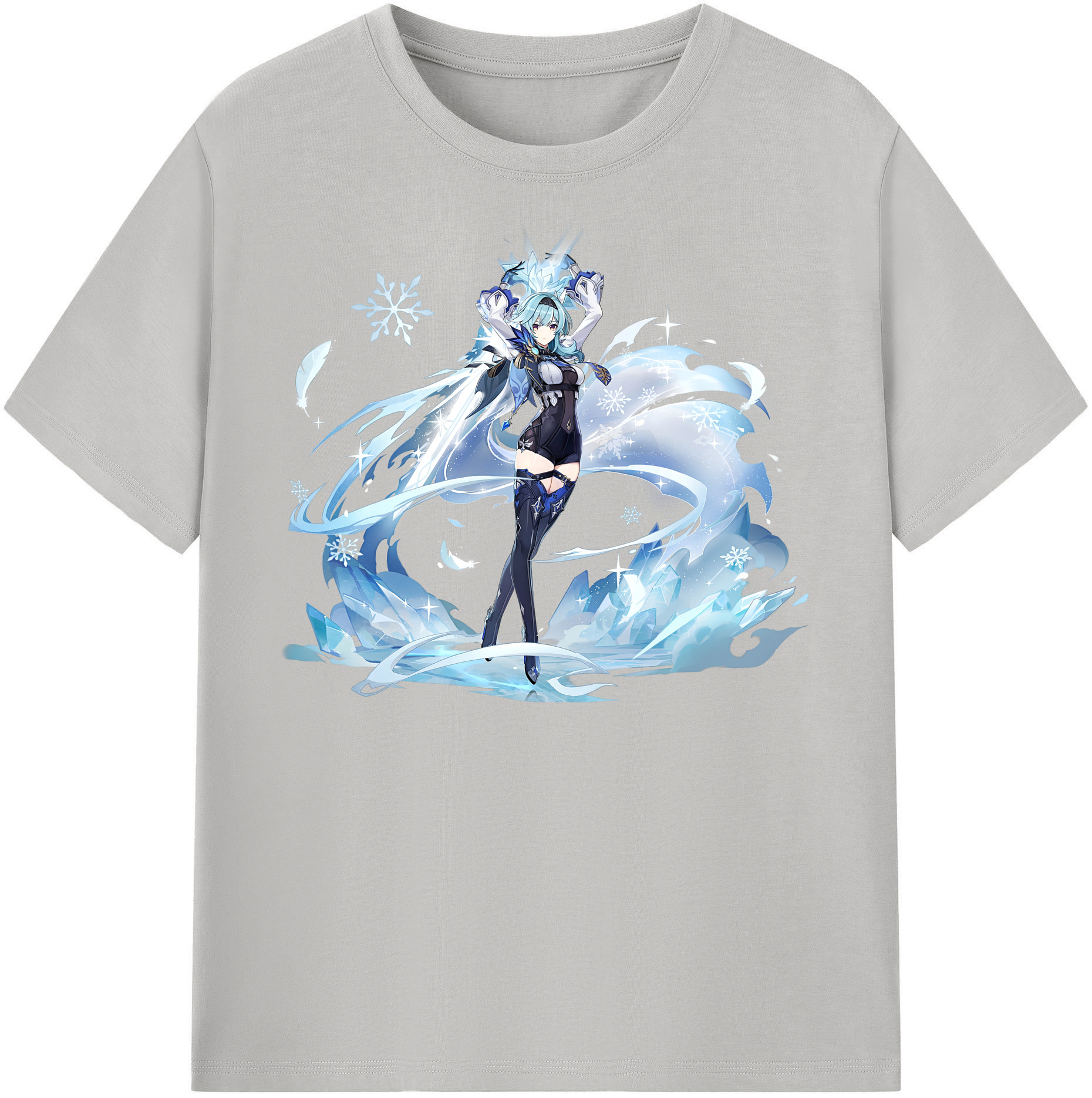げんし神 优菈 ゆうら genshin Yūra 綿100％半袖Tシャツ（フロントプリント）