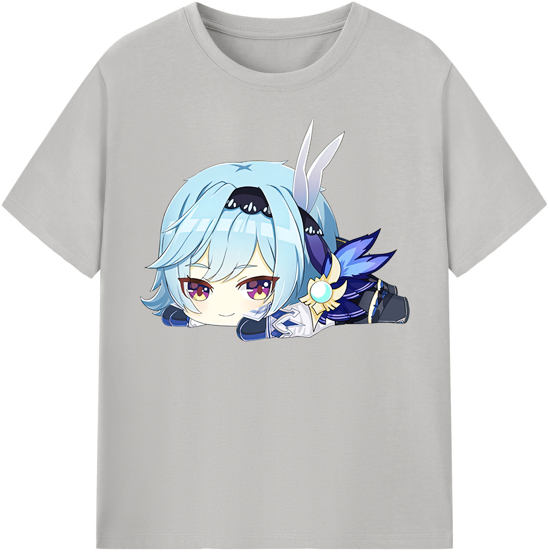 げんし神 优菈 ゆうら genshin Yūra 綿100％半袖Tシャツ（フロントプリント）
