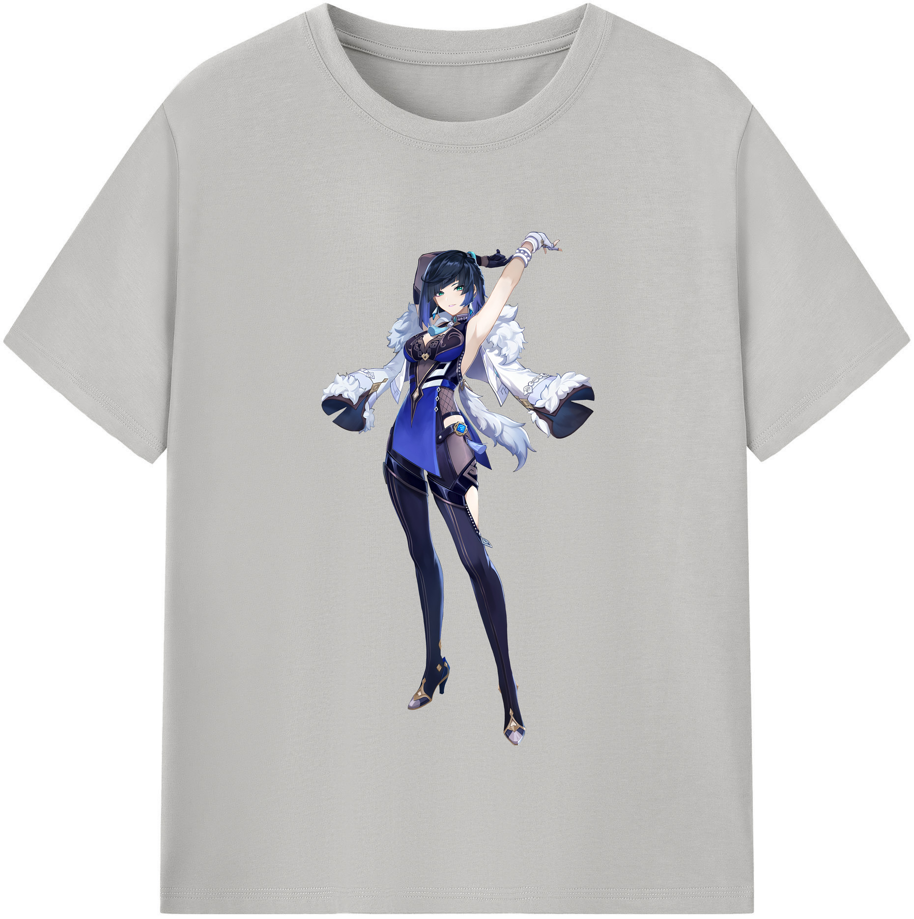 げんし神 夜兰 やらん genshin Yaran 綿100％半袖Tシャツ（フロントプリント）