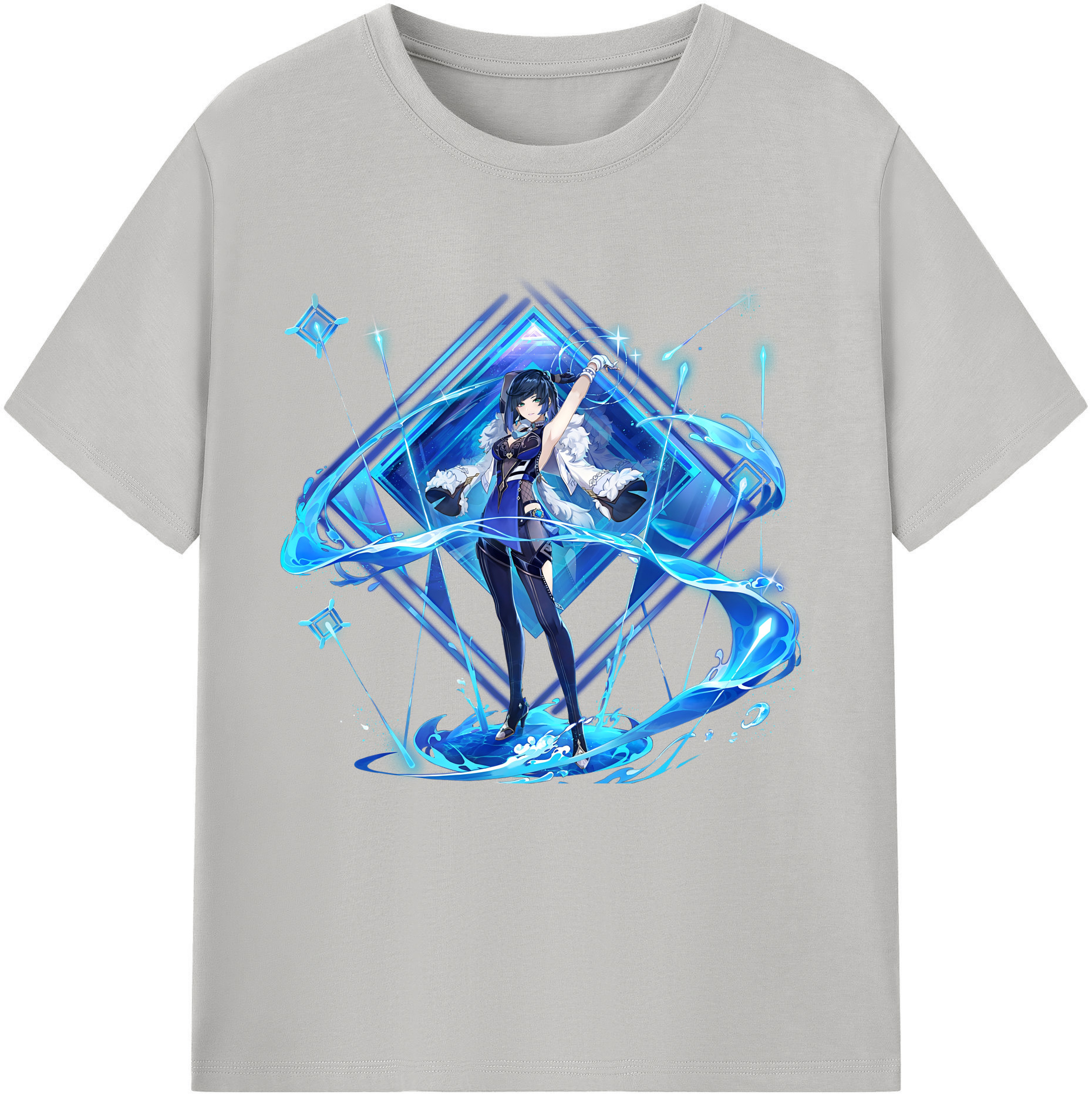 げんし神 夜兰 やらん genshin Yaran 綿100％半袖Tシャツ（フロントプリント）