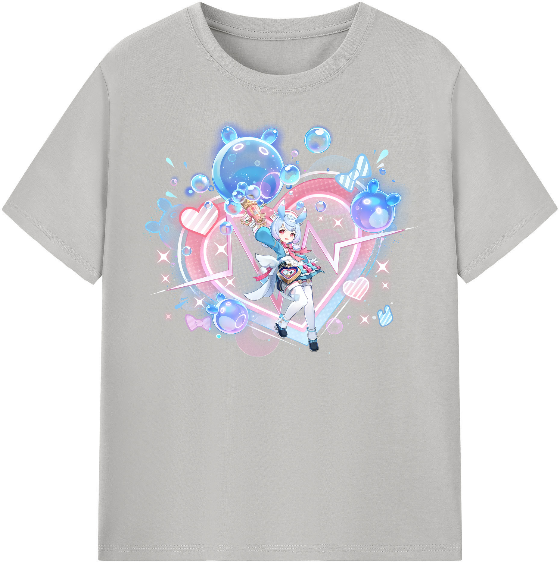 げんし神 シゲウィン genshin Shigewin 綿100％半袖Tシャツ（フロントプリント）