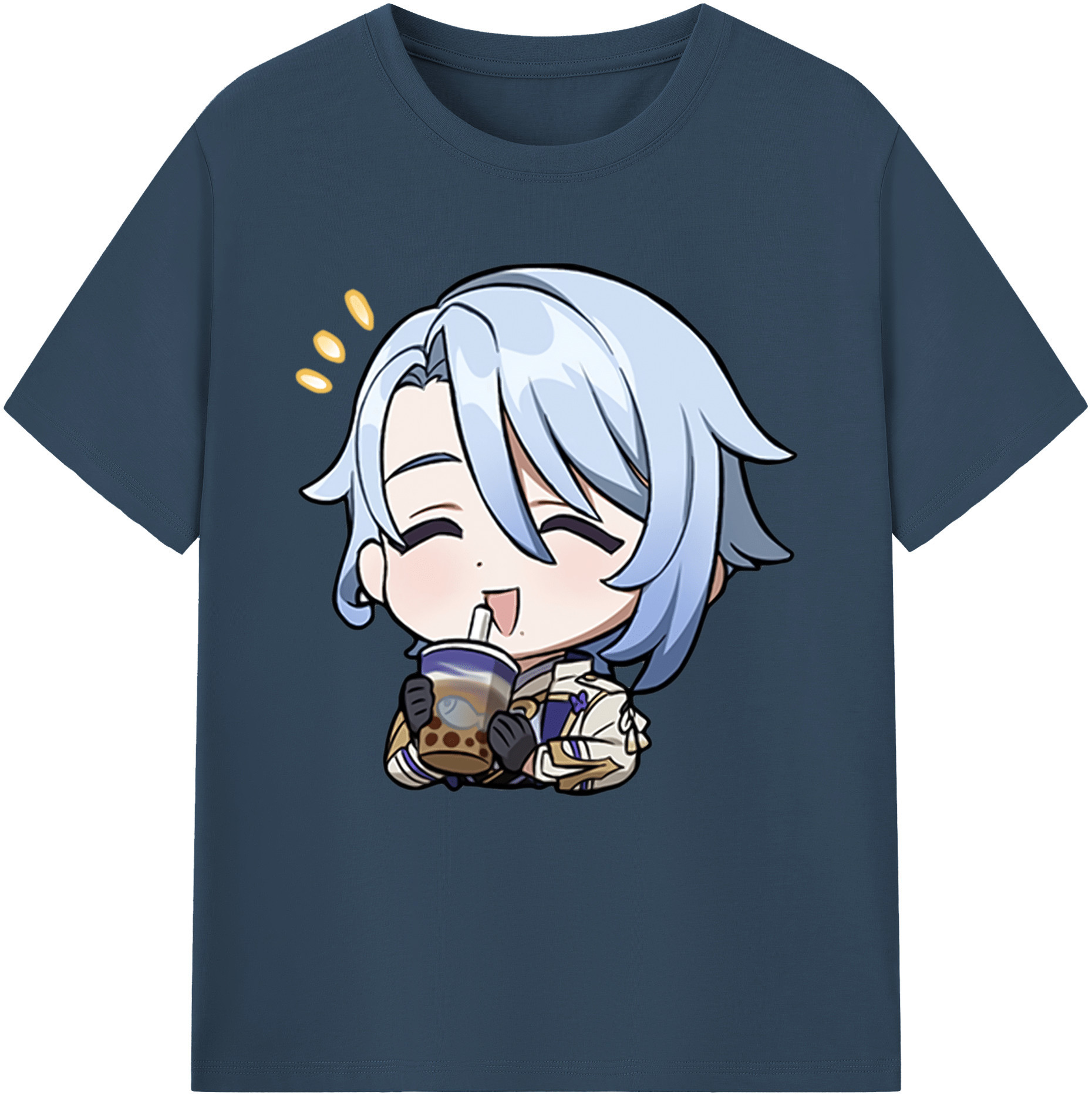 げんし神 神里綾人 かみさとあやと genshin Kamisato Ayato 綿100％半袖Tシャツ（フロントプリント）