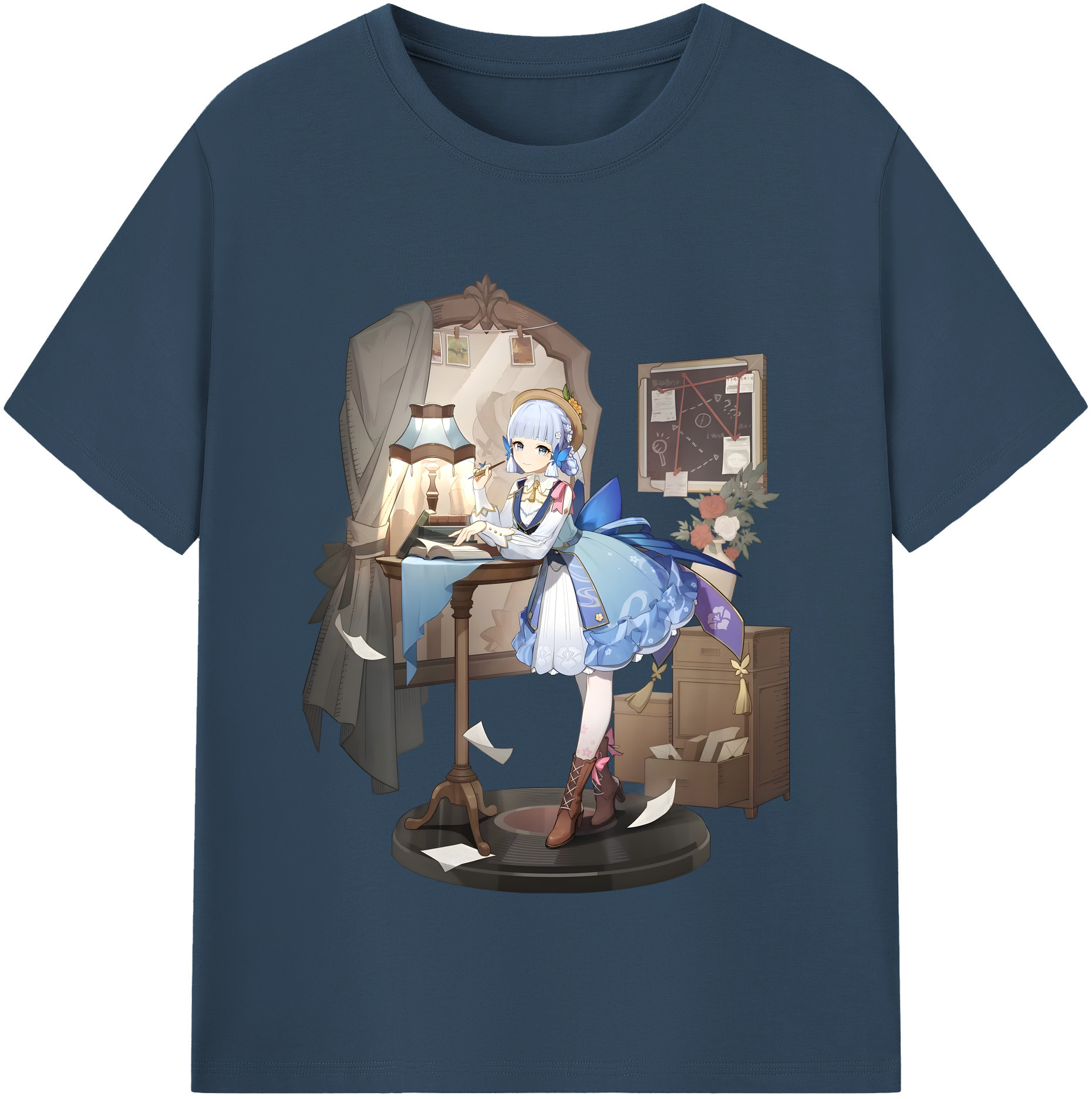 げんし神 神里綾華 神宮寺レン genshin Kamimiya Ren 綿100％半袖Tシャツ（フロントプリント）