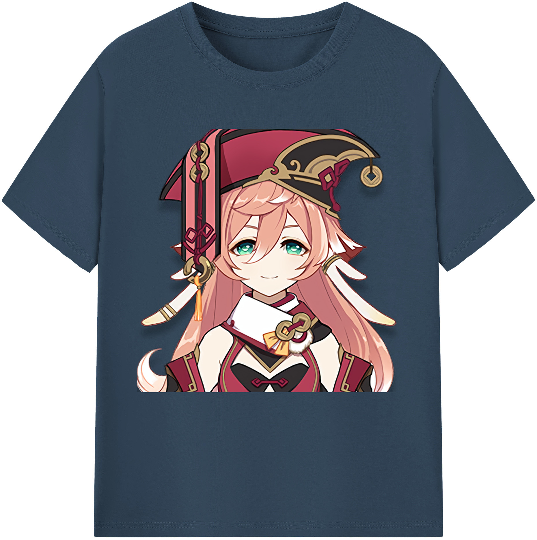 げんし神 ヤンフェイ genshin Yanfei 綿100％半袖Tシャツ（フロントプリント）