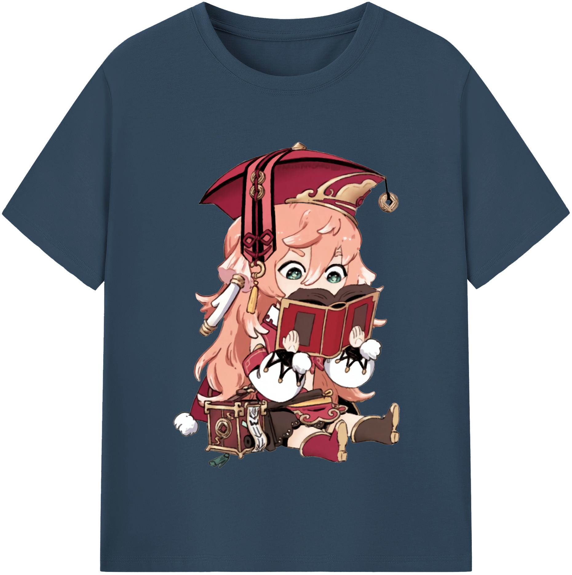 げんし神 ヤンフェイ genshin Yanfei 綿100％半袖Tシャツ（フロントプリント）