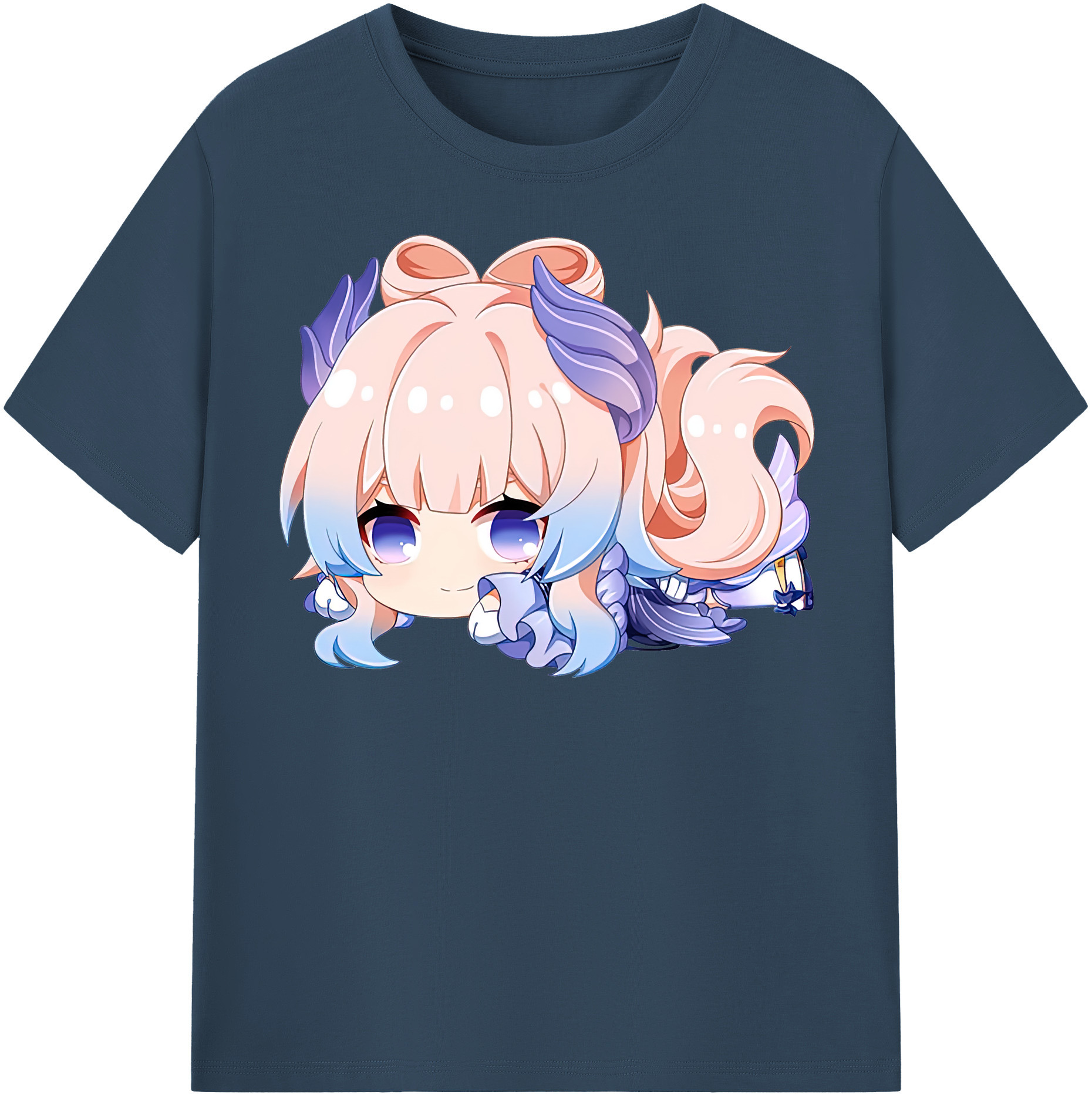 げんし神 珊瑚宮心海 サンゴノミヤ・ココミ genshin Sangonomiya Kokomi 綿100％半袖Tシャツ（フロントプリント）