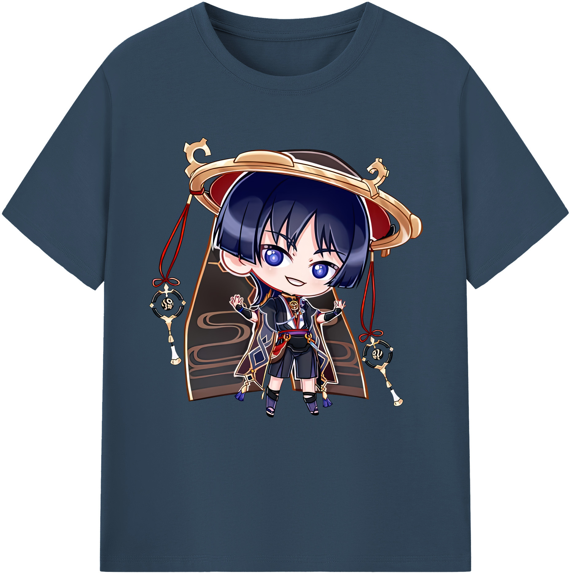 げんし神 さんペい genshin Sanpei 綿100％半袖Tシャツ（フロントプリント）