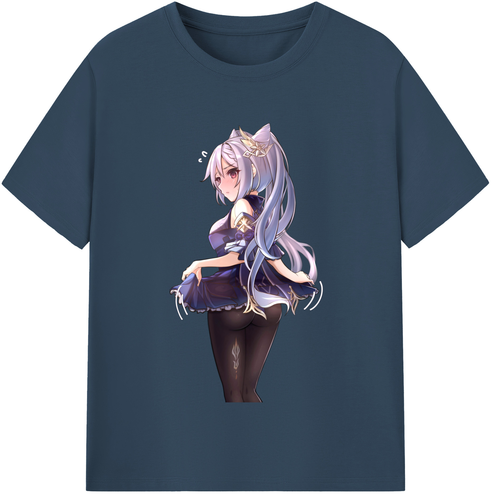 げんし神 刻晴 こくせい genshin Kokusei 綿100％半袖Tシャツ（フロントプリント）