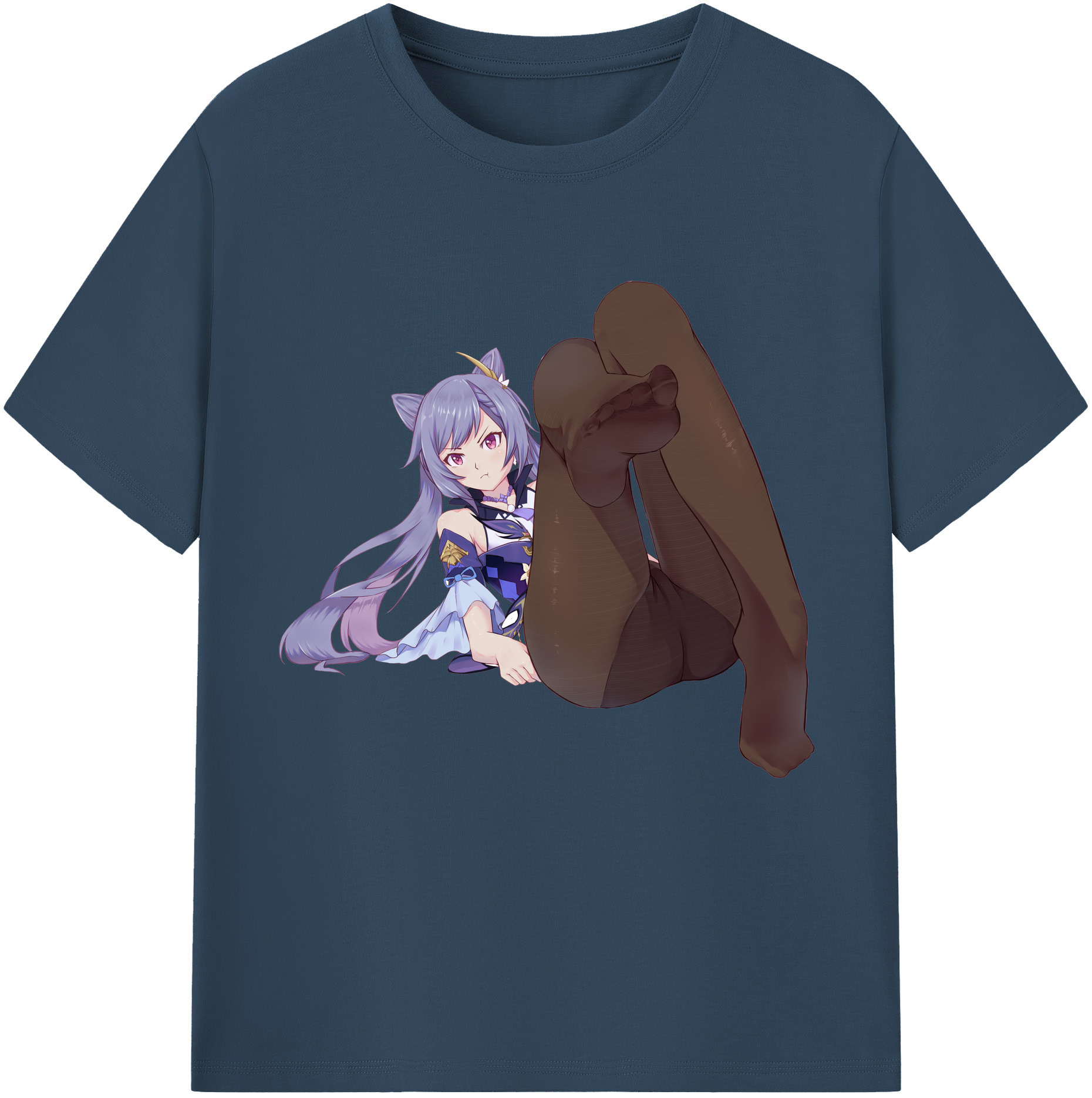 げんし神 刻晴 こくせい genshin Kokusei 綿100％半袖Tシャツ（フロントプリント）