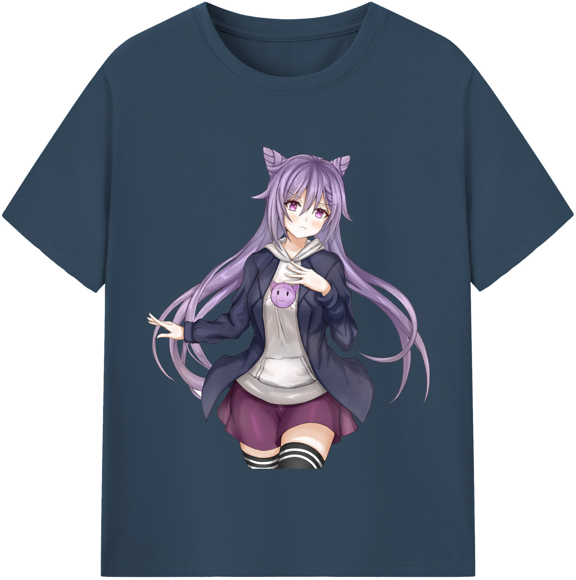 げんし神 刻晴 こくせい genshin Kokusei 綿100％半袖Tシャツ（フロントプリント）