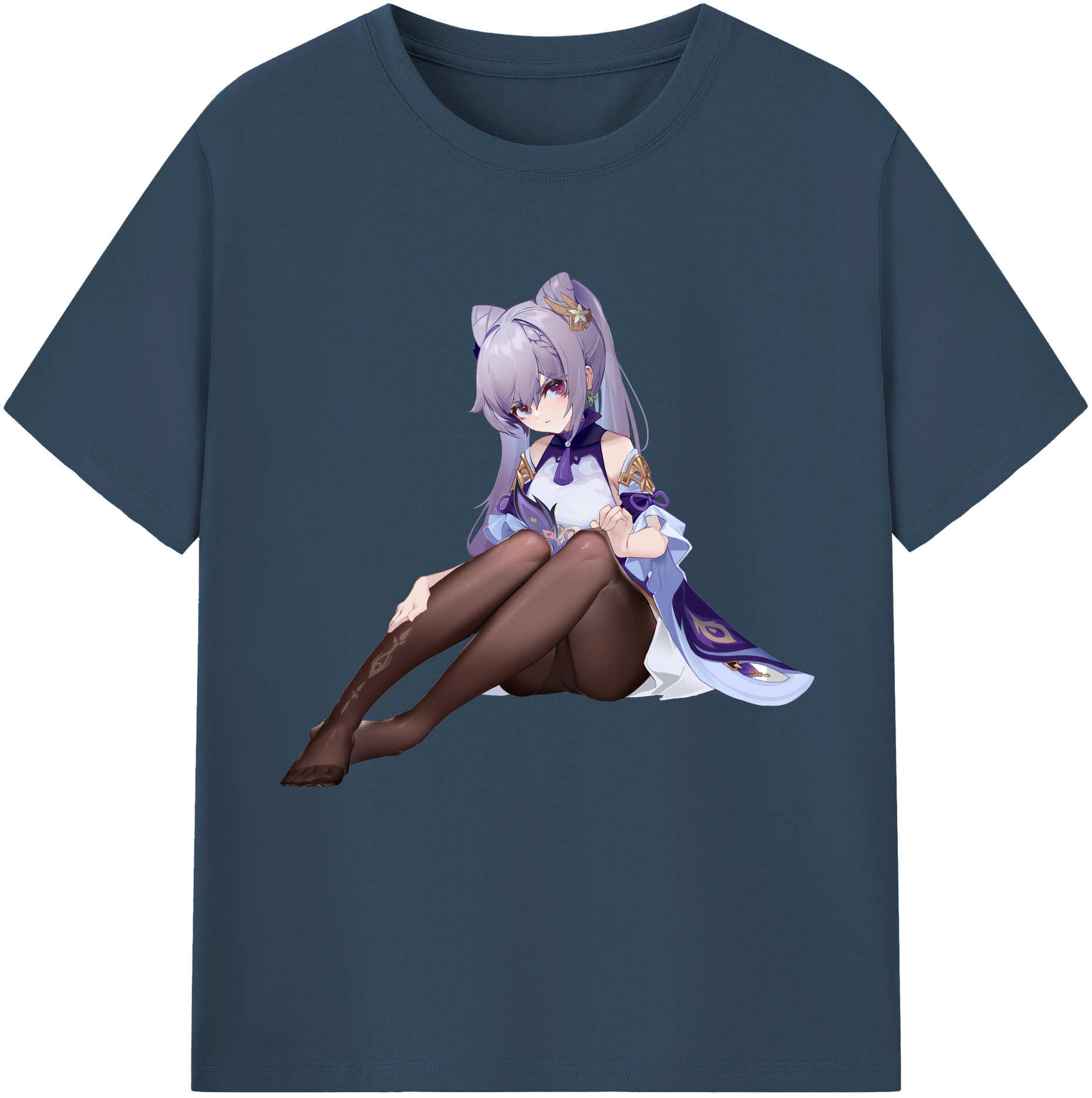 げんし神 刻晴 こくせい genshin Kokusei 綿100％半袖Tシャツ（フロントプリント）
