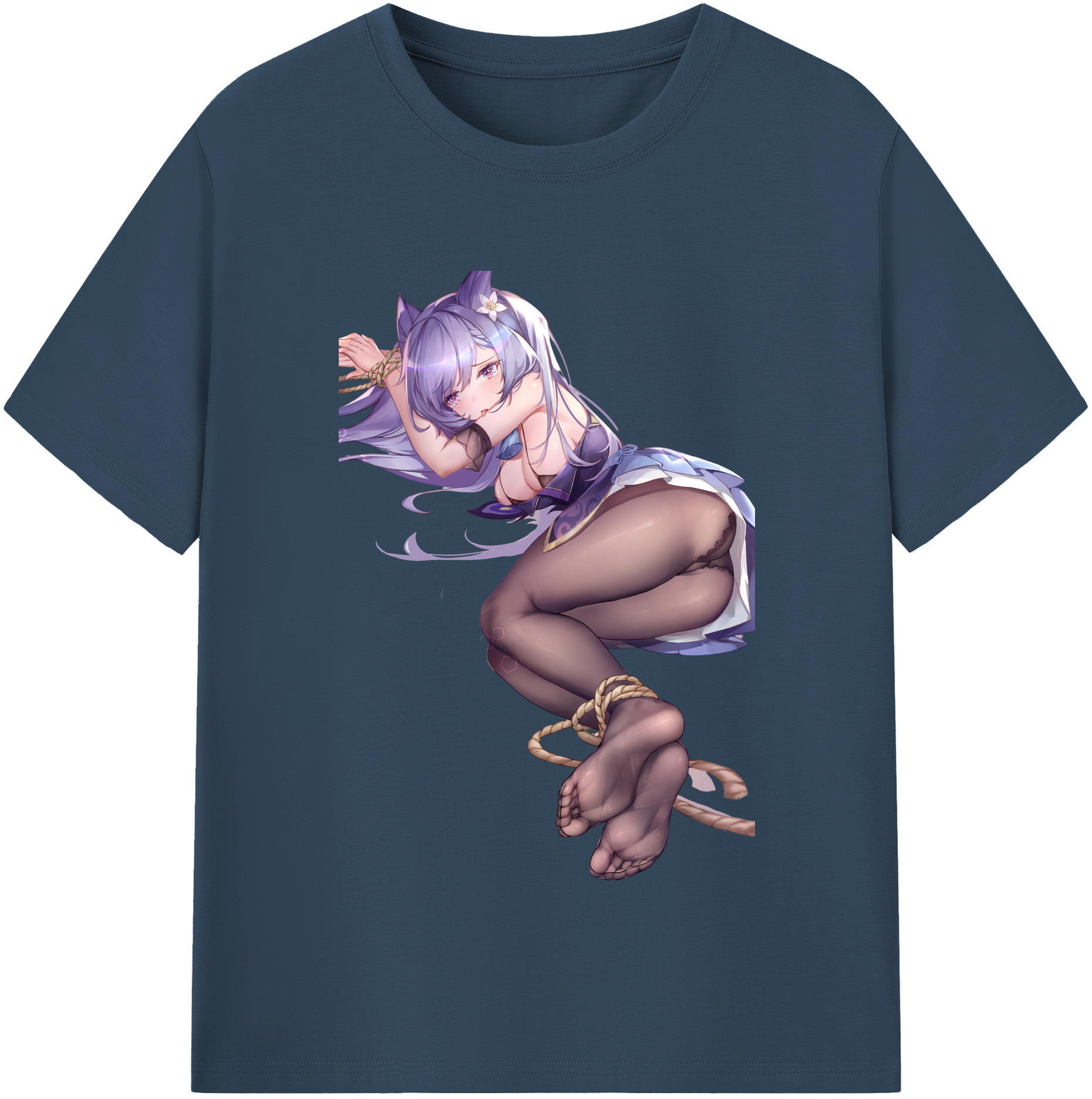 げんし神 刻晴 こくせい genshin Kokusei 綿100％半袖Tシャツ（フロントプリント）
