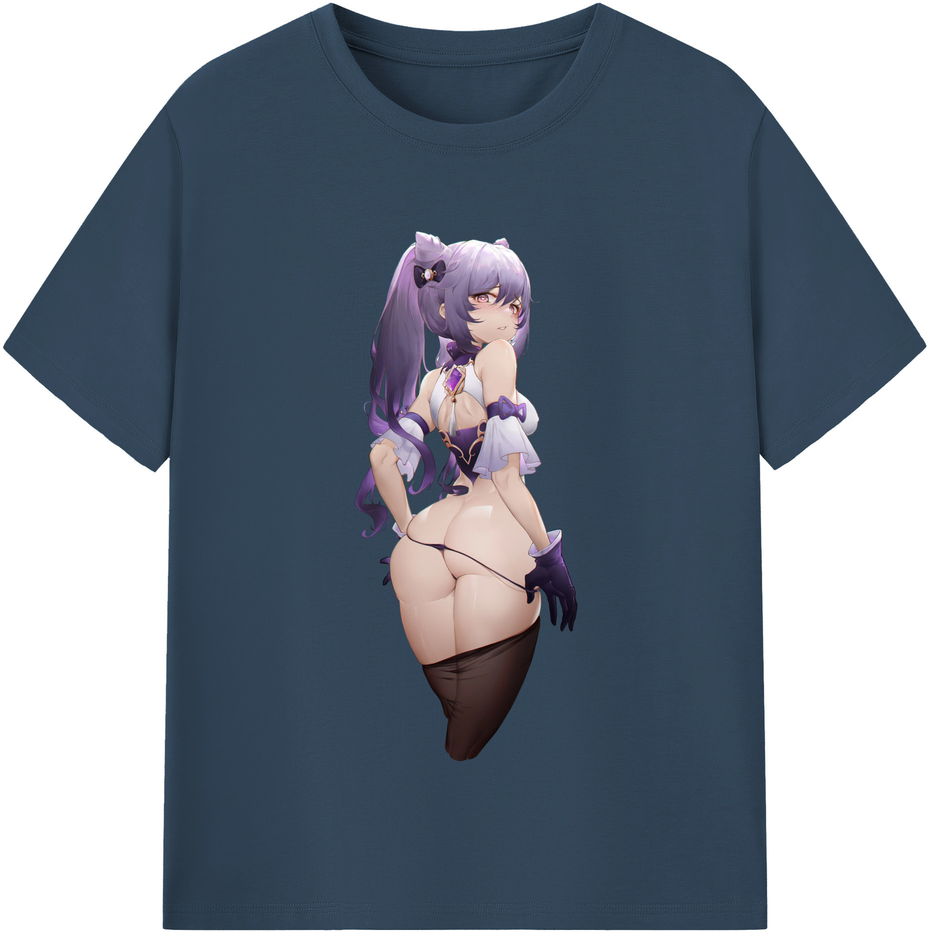 げんし神 刻晴 こくせい genshin Kokusei 綿100％半袖Tシャツ（フロントプリント）