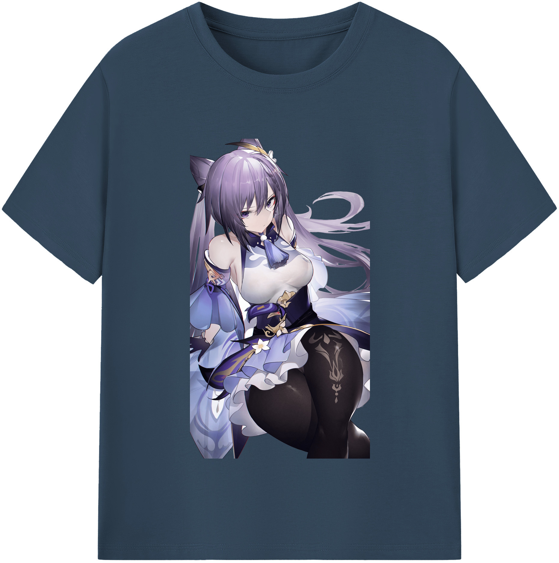 げんし神 刻晴 こくせい genshin Kokusei 綿100％半袖Tシャツ（フロントプリント）
