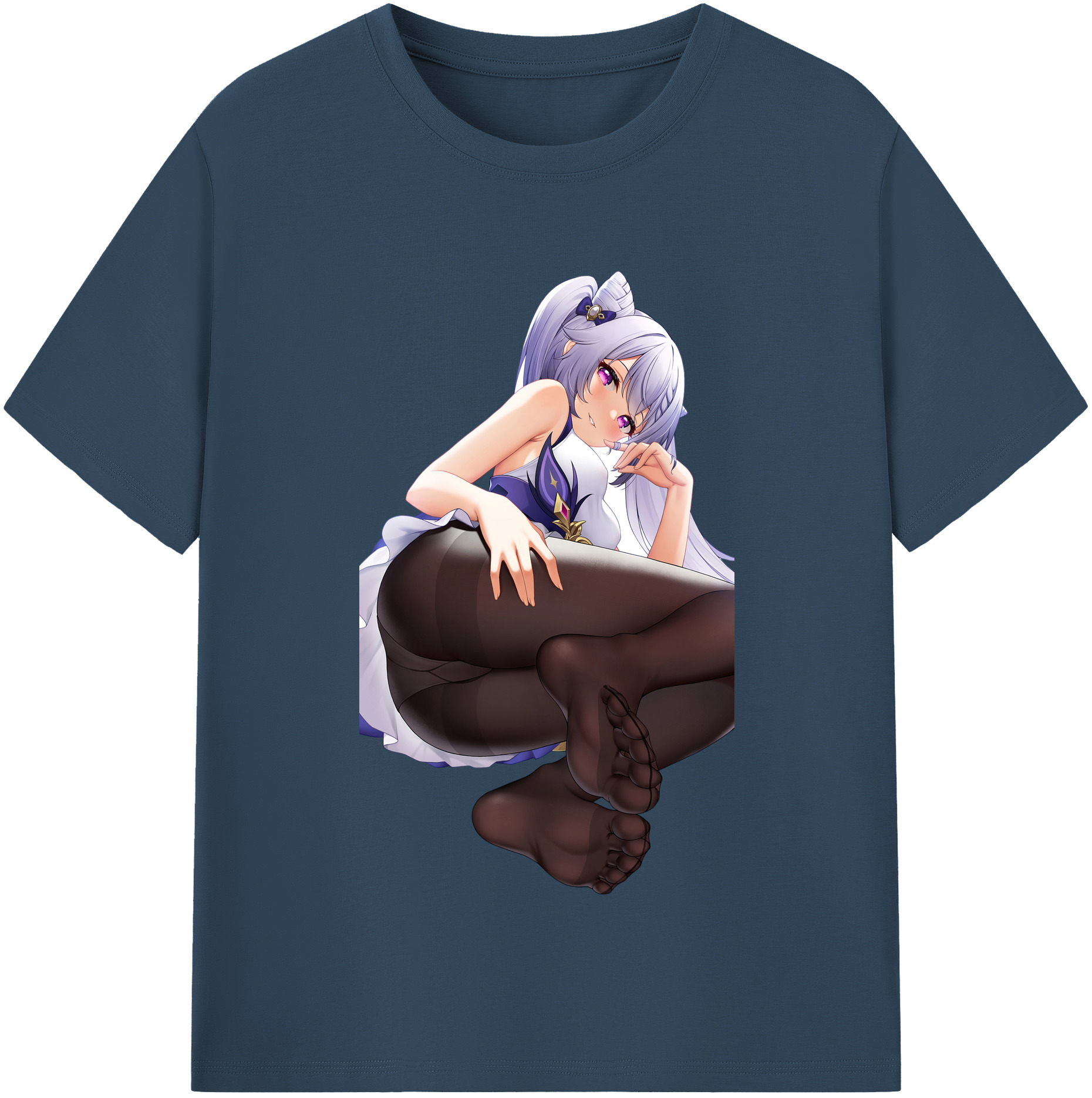げんし神 刻晴 こくせい genshin Kokusei 綿100％半袖Tシャツ（フロントプリント）