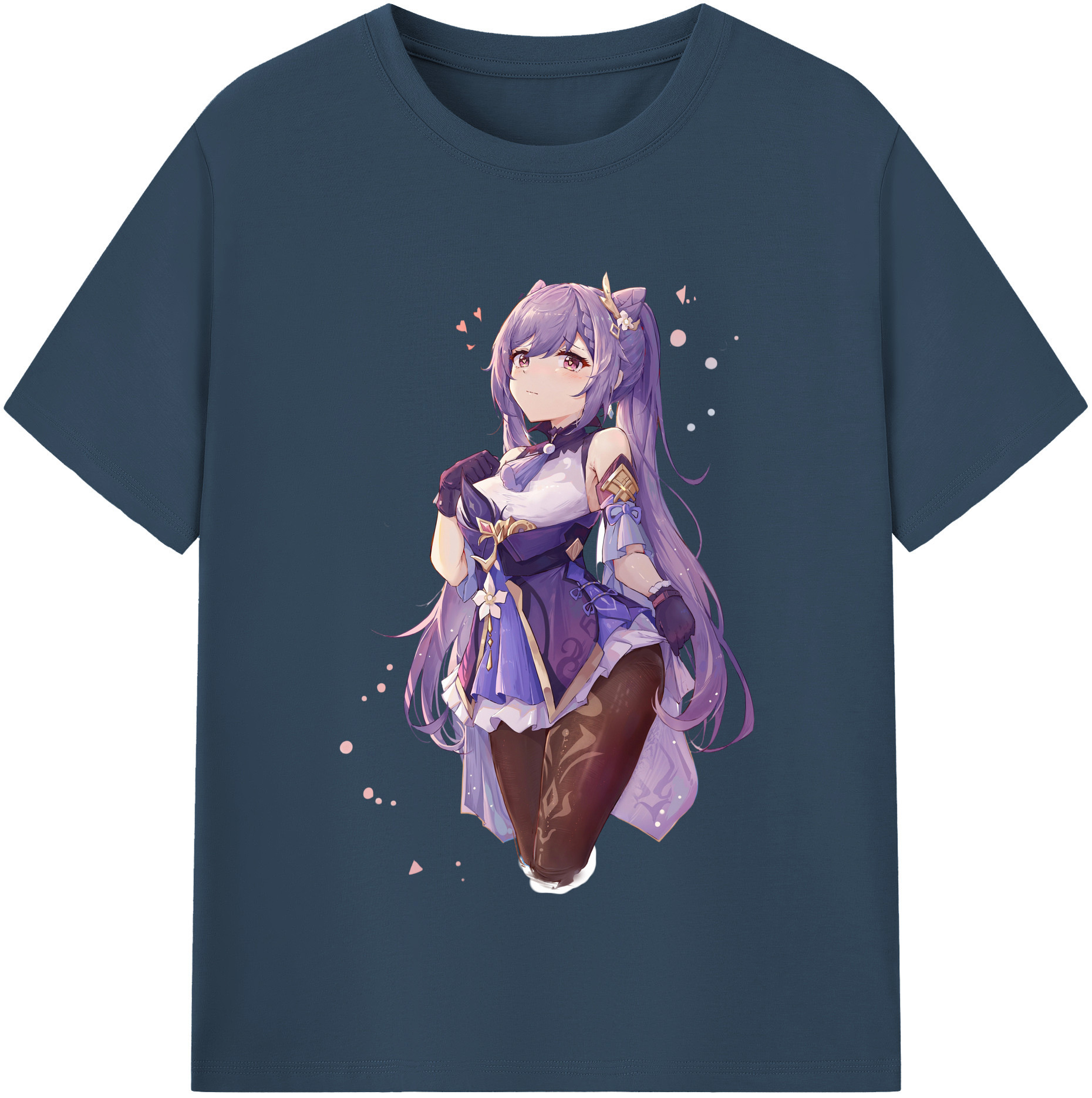 げんし神 刻晴 こくせい genshin Kokusei 綿100％半袖Tシャツ（フロントプリント）