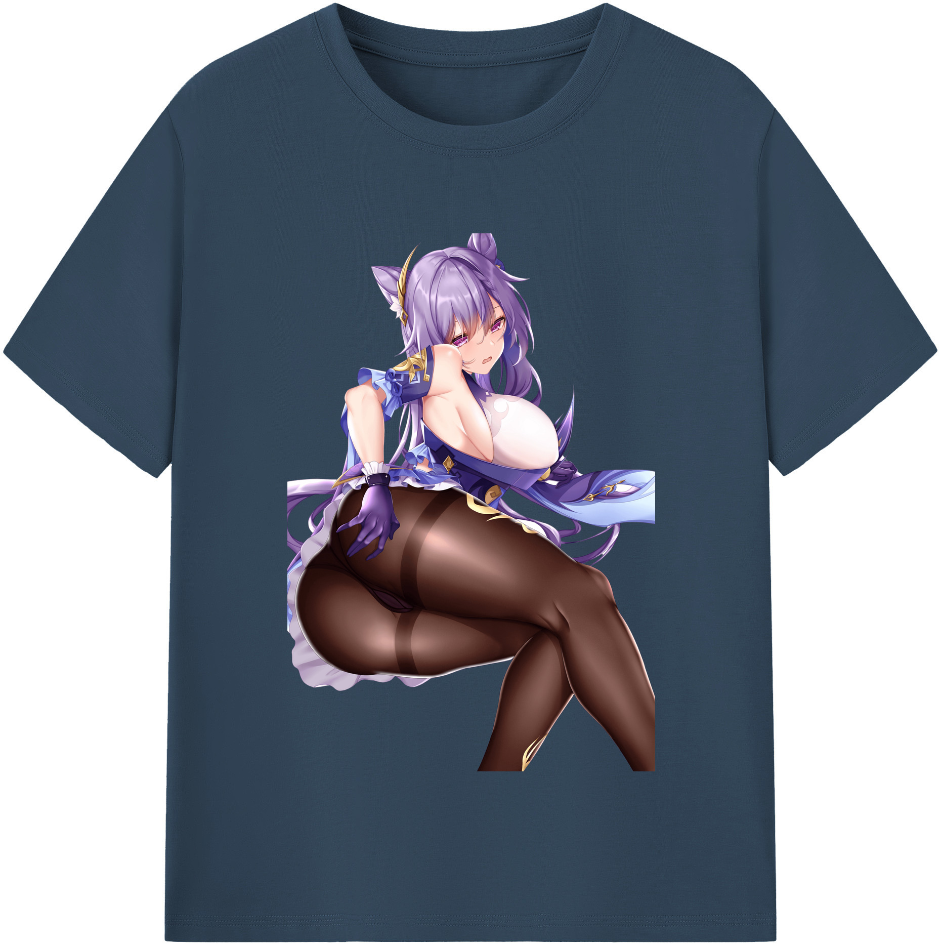げんし神 刻晴 こくせい genshin Kokusei 綿100％半袖Tシャツ（フロントプリント）