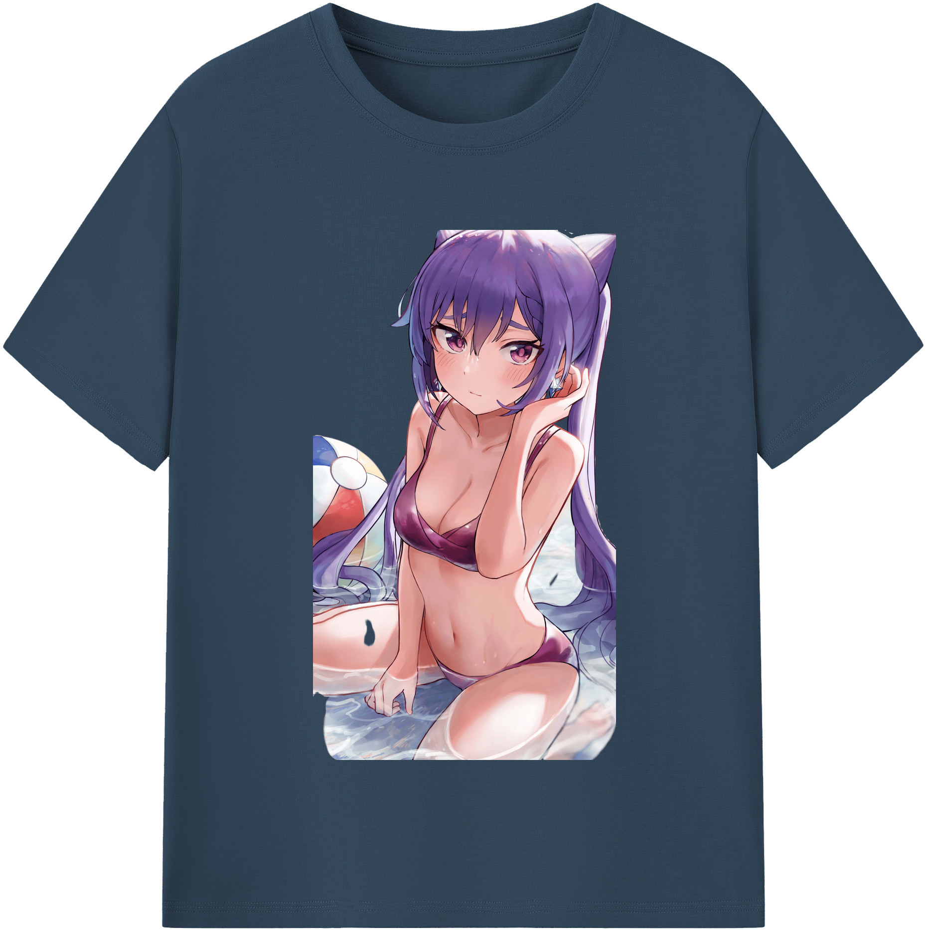 げんし神 刻晴 こくせい genshin Kokusei 綿100％半袖Tシャツ（フロントプリント）