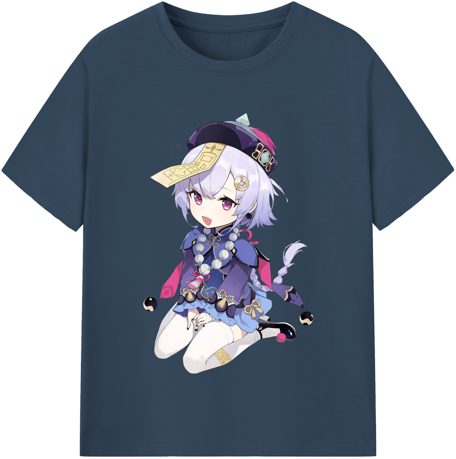 げんし神 七七 なな  genshin Nana 綿100％半袖Tシャツ（フロントプリント）