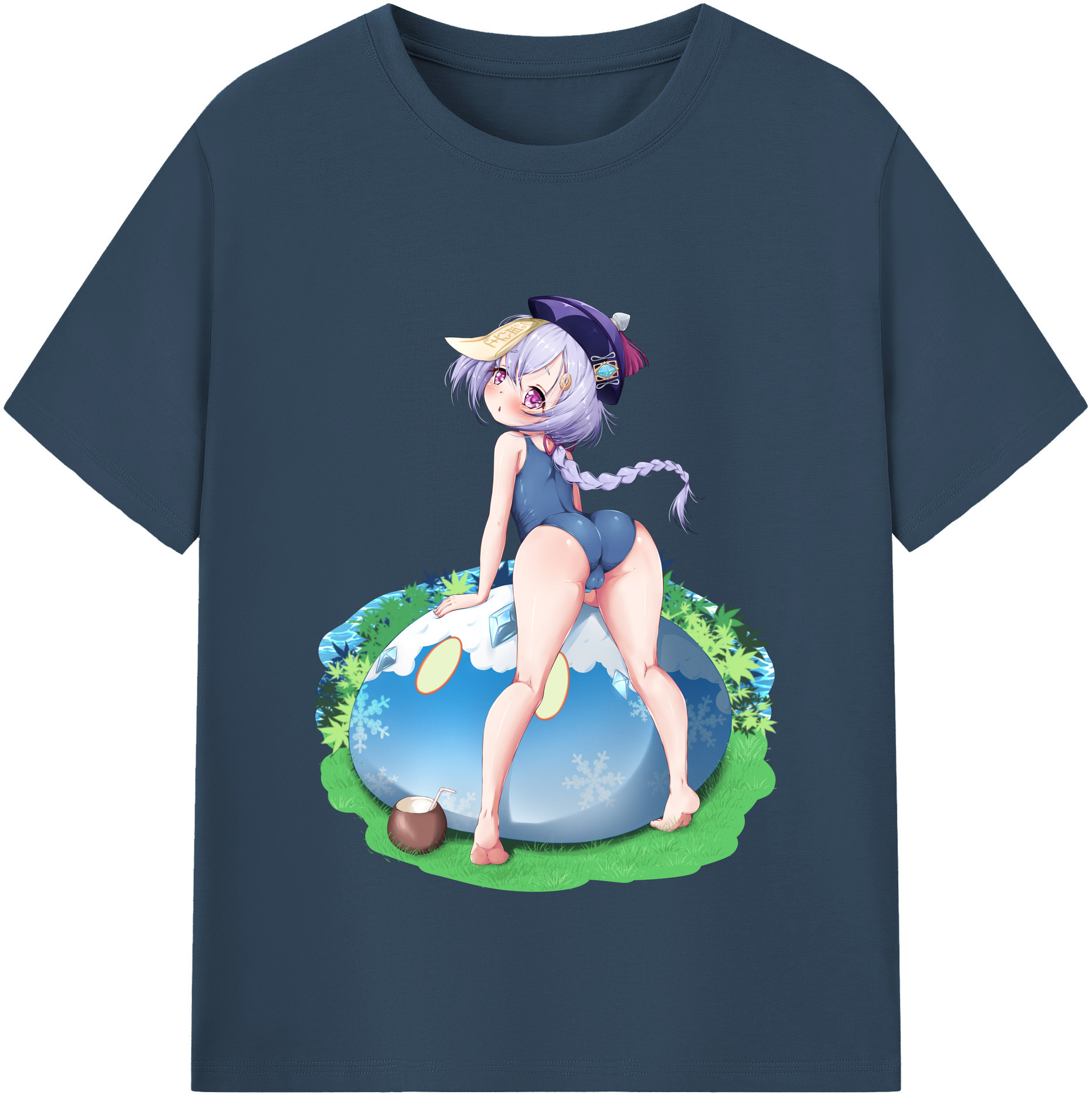 げんし神 七七 なな  genshin Nana 綿100％半袖Tシャツ（フロントプリント）