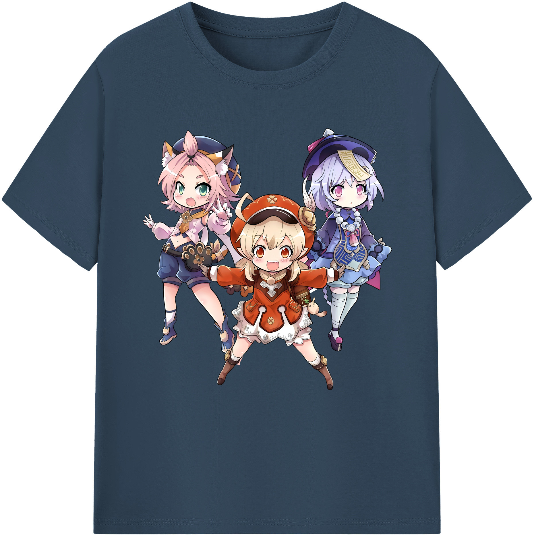 げんし神 七七 なな  genshin Nana 綿100％半袖Tシャツ（フロントプリント）